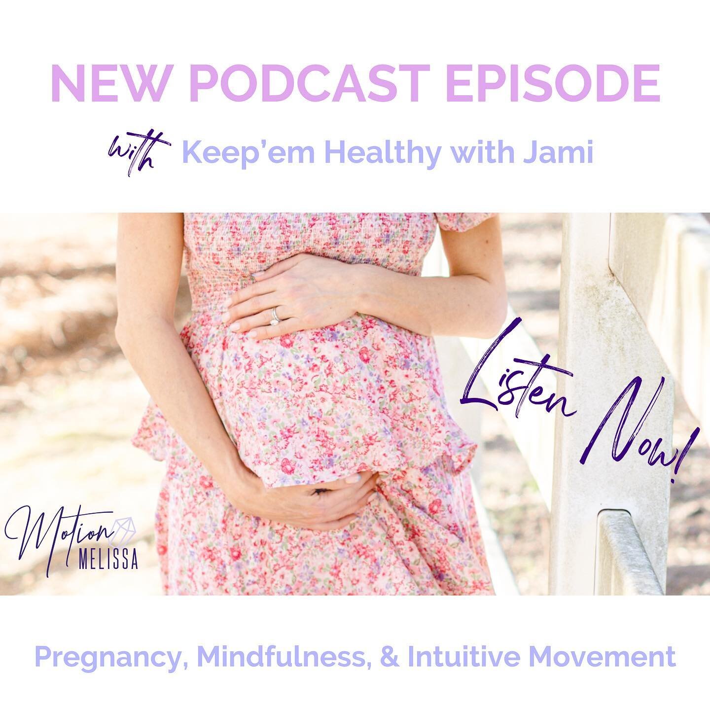 NEW podcast episode with @keepemhealthywithjami available now! Take a listen as we talk all things pregnancy, mindfulness, &amp; intuitive movement (link in stories) 💖

#findyourmotion #intuitivemovement #mindfulmovement #intuitiveeating #yeahthatgr