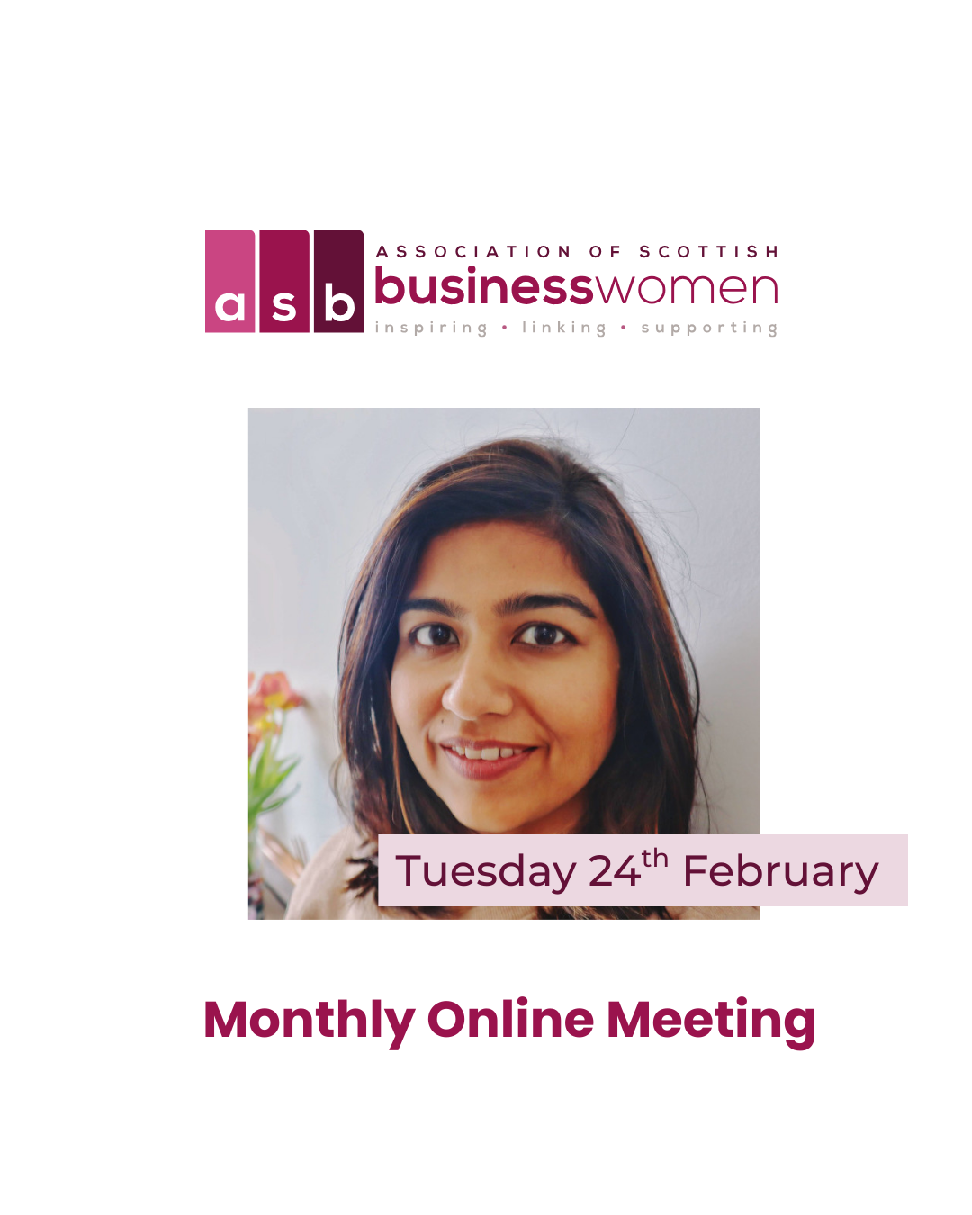 ASB Monthly Meet Up Online FEB 26