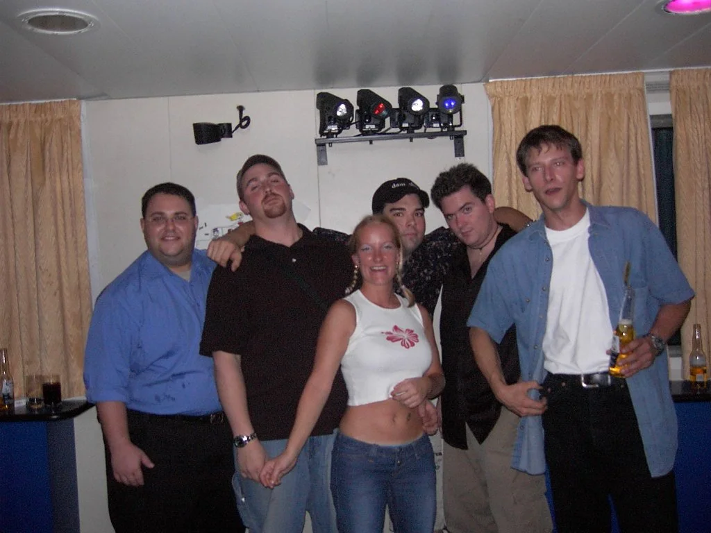 CMS 2003 Zuiderdam ZUDM Crew III with Hayley.JPG