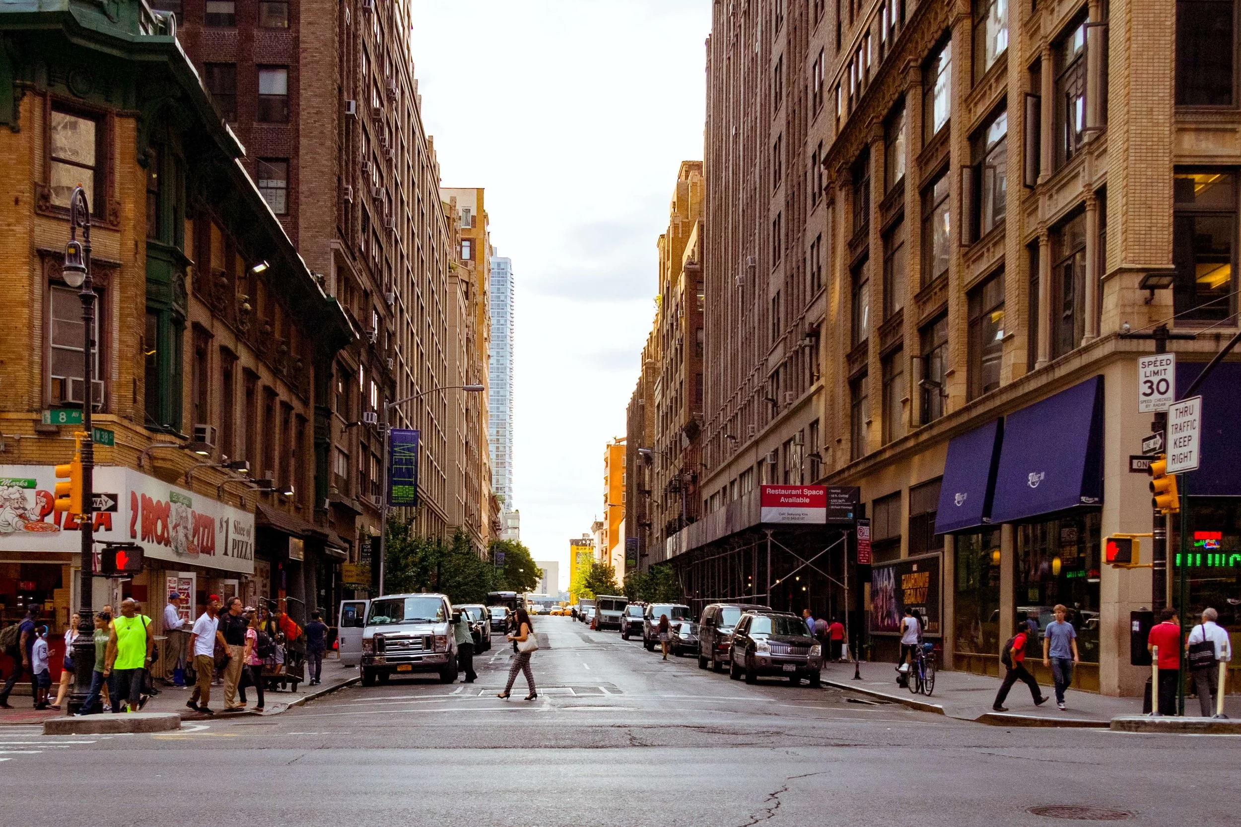 A busy New York City street