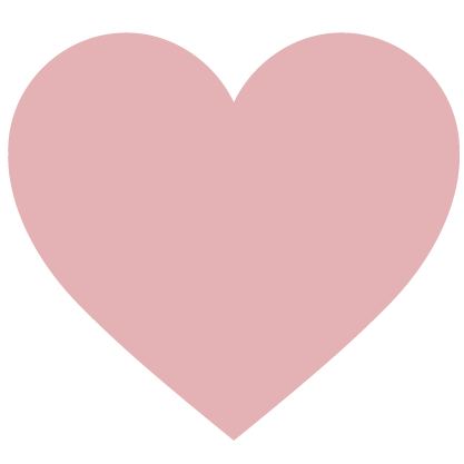 Pink heart shape on a black background.
