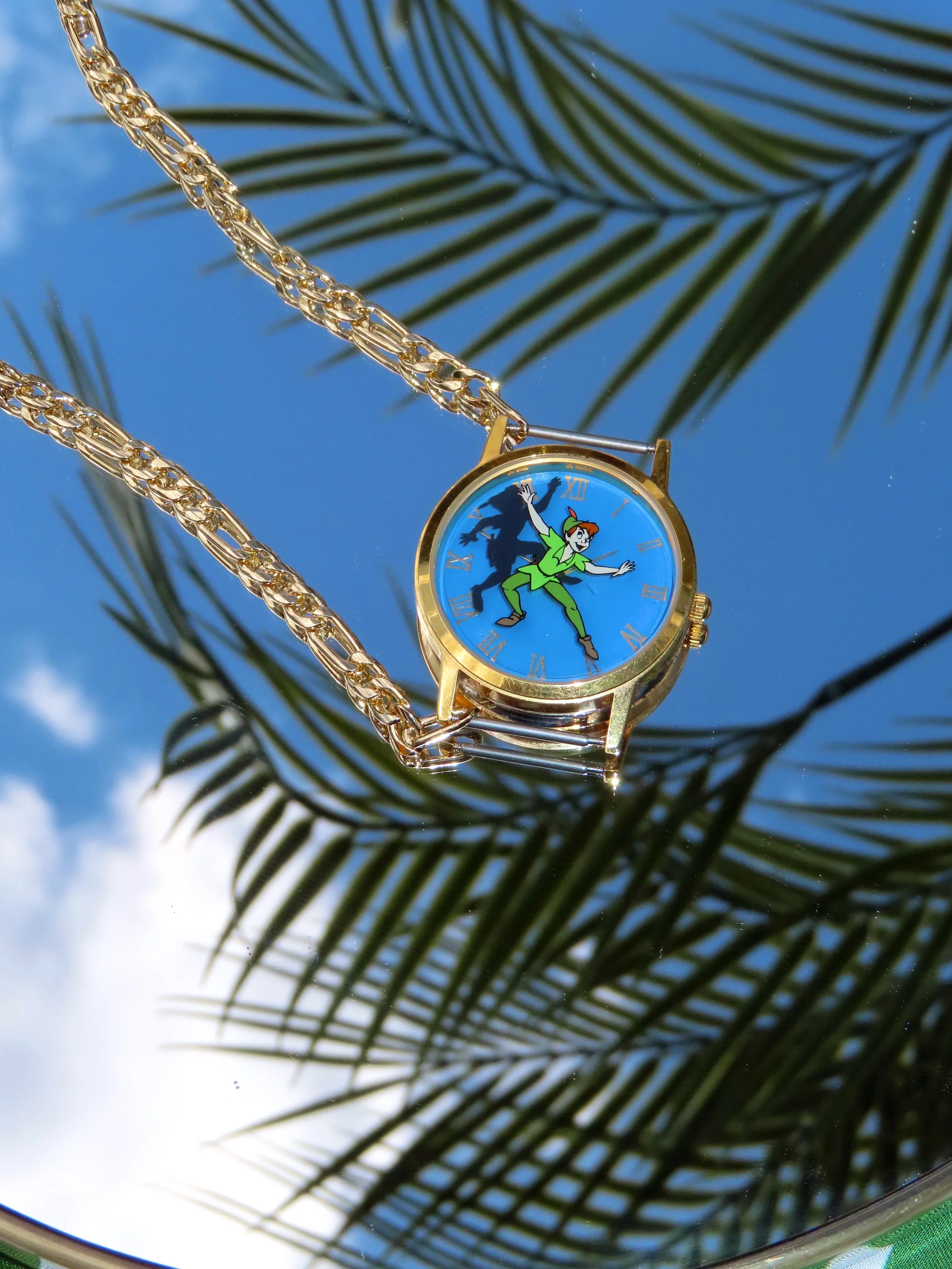 PETER PAN WATCH NECKLACE