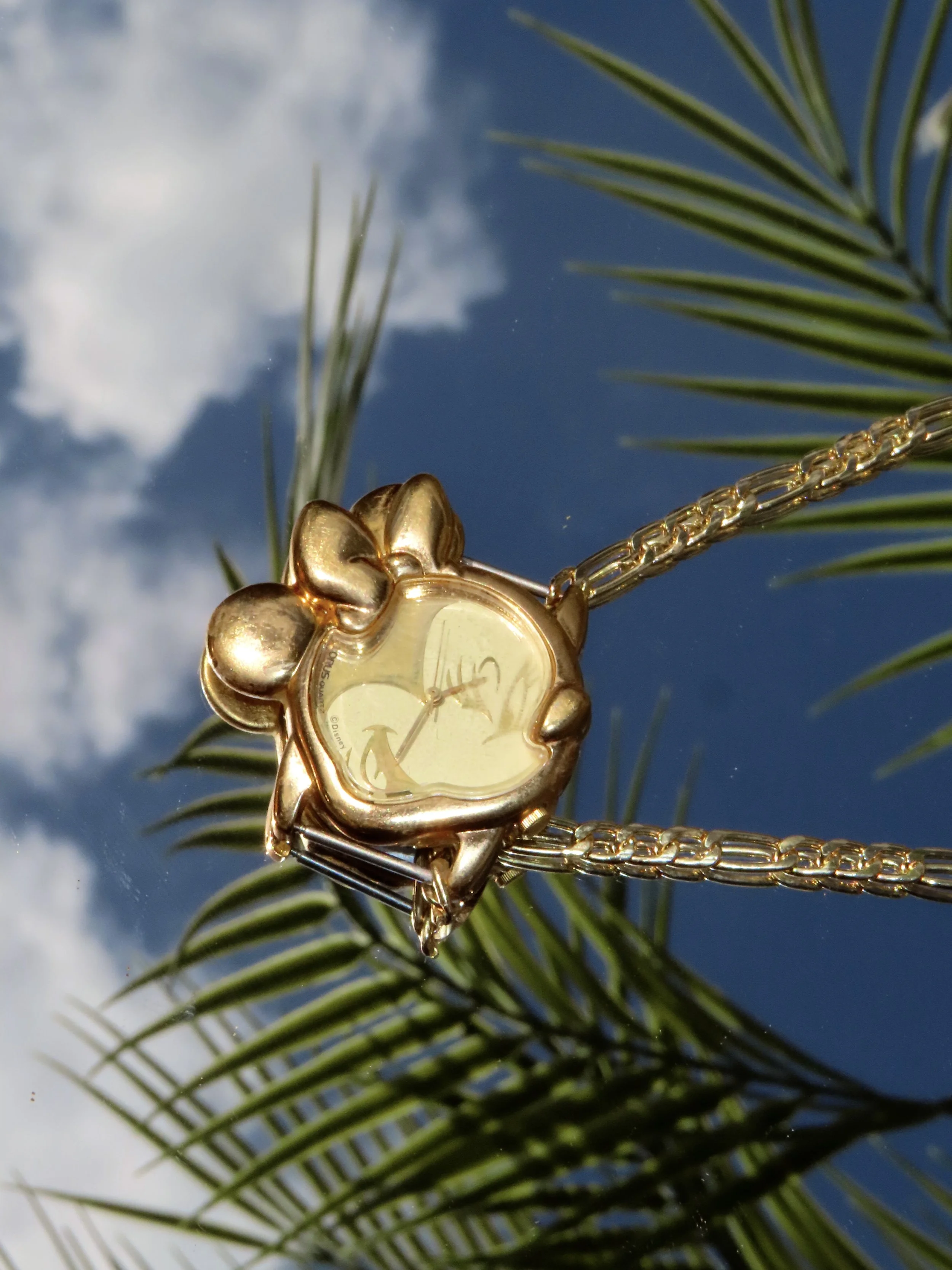 MINNIE MOUSE WATCH NECKLACE