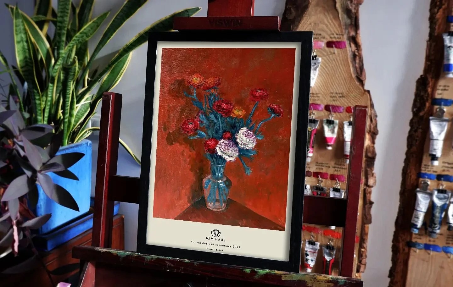 Ranunculus and Carnations 
Available as prints at https://www.mim.haus/shop

#cuadros #flowerspainting #artprints #eclecticdecor #losflores #botanicalart #stilllife #oilpainting #pintura #pinturadeflores