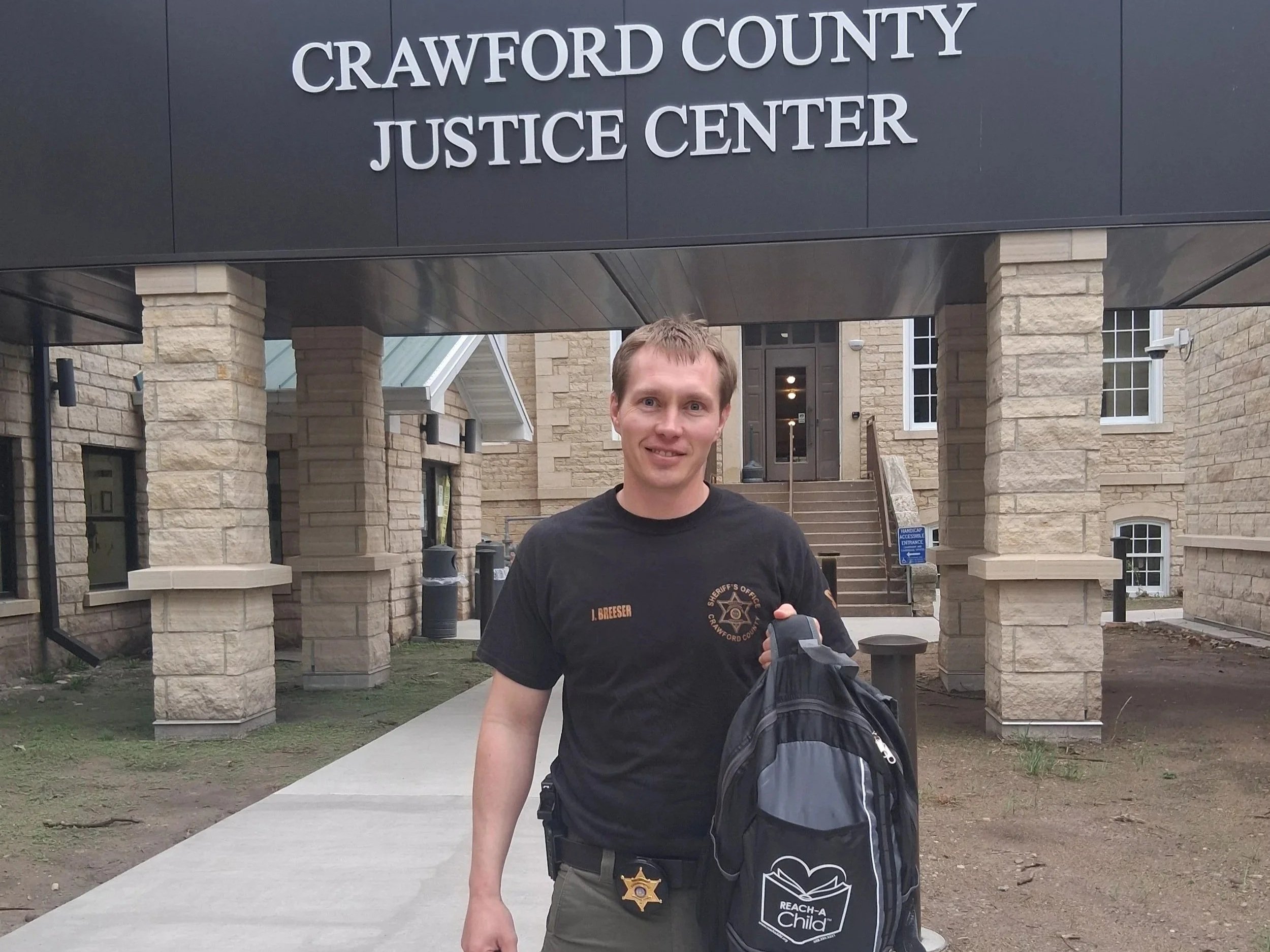 REACH-A-Child was recently honored to provide 10 REACH BAGs to the Crawford County Sheriff's Office