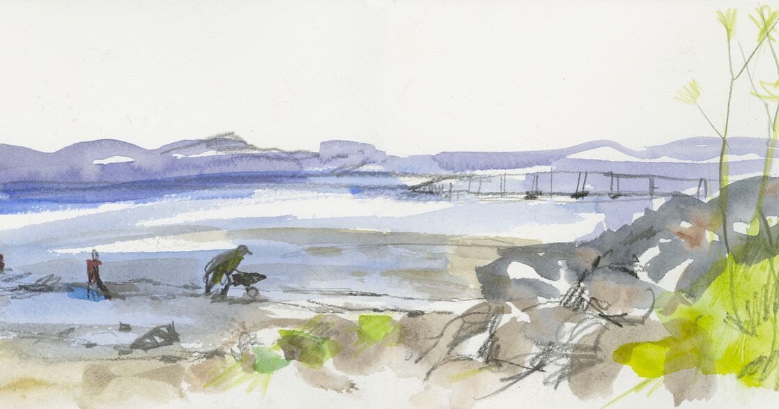 Sharing this sketch from @lauriewigham , who attended our Earth Day cleanup event. Her caption: &ldquo;Here's a quick sketch from an Earth Day expedition with John Muir Laws and the The Nature Journal Club to pick up trash at Seal Point Park San Mate