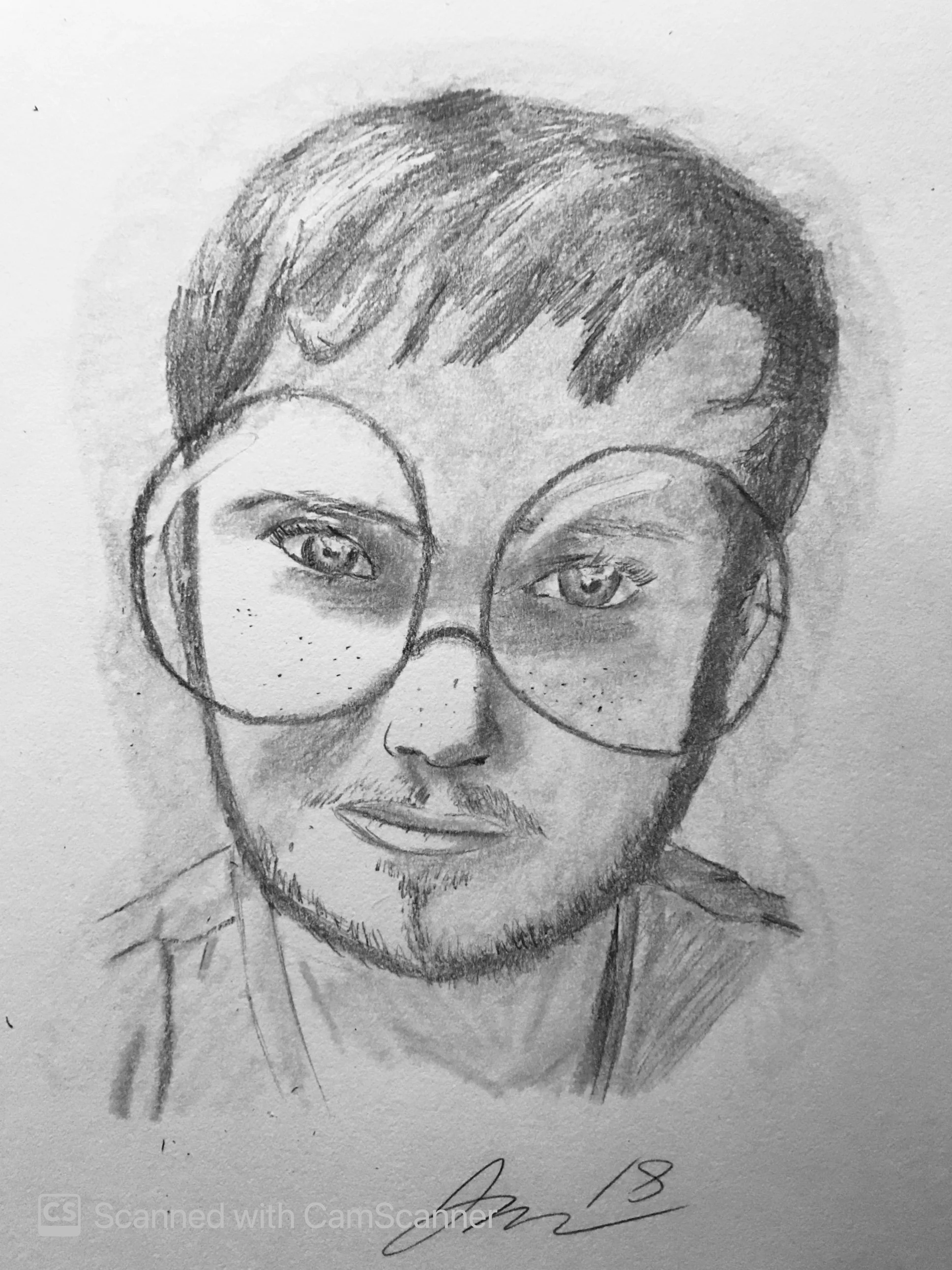"Self-Portrait" - Pencil Illustration