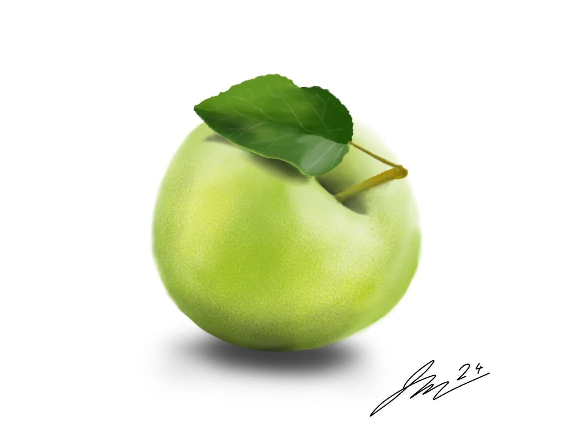"Green Apple" - Digital Art