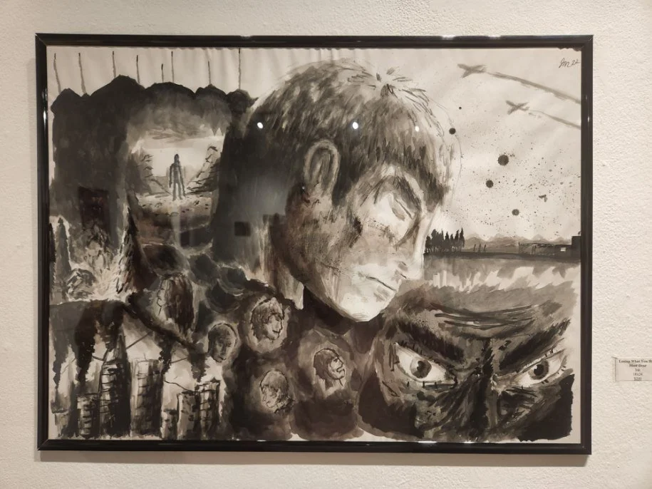 "Protect and Bear It" - Inkwash Piece