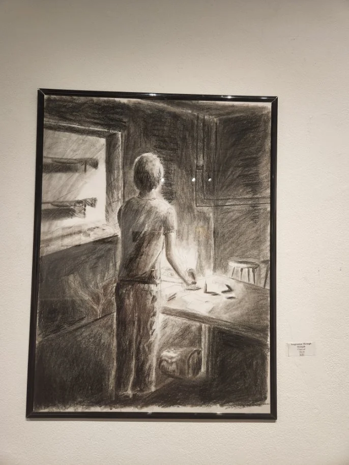 "Progression Through Strength" - Charcoal Piece