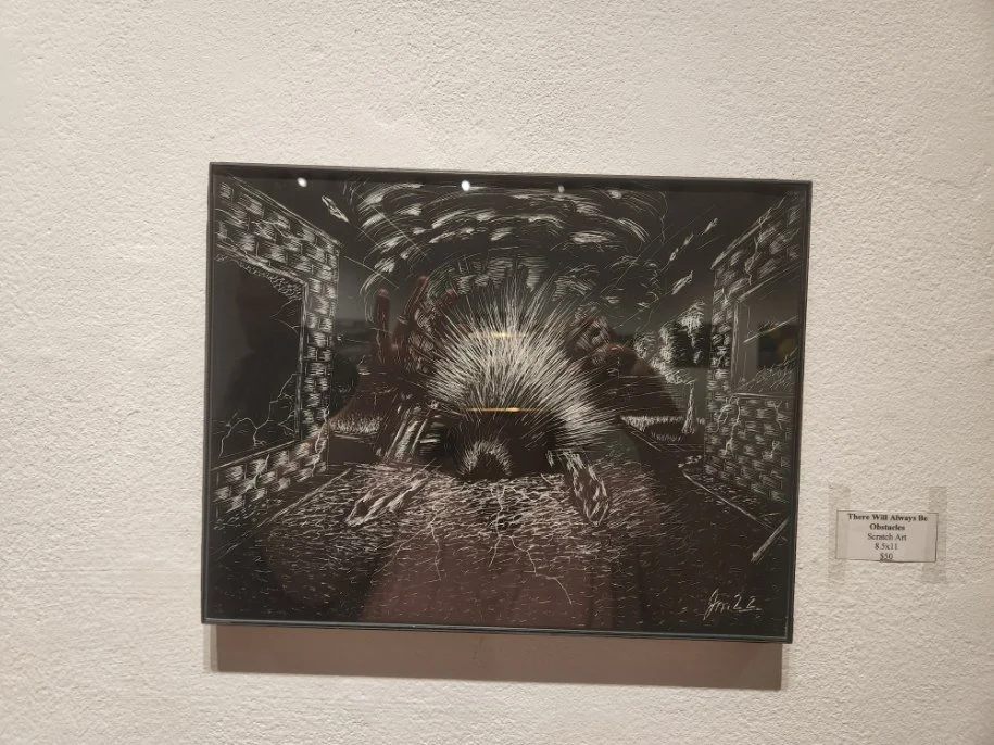 "Alliteration" - Scratch Art Piece