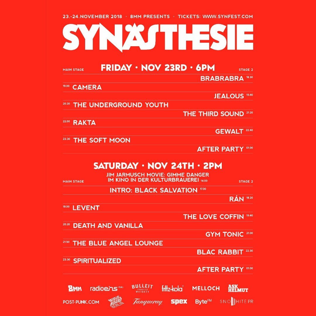 Hey Berlin, we're lookin forward to playing the introduction at SYN&Auml;STHESIE Festival this saturday! Come by enjoy Gimme Danger and then us.
#syn&auml;sthesie #synaesthesiefestival #blacksalvation #berlin #live #gimmedanger