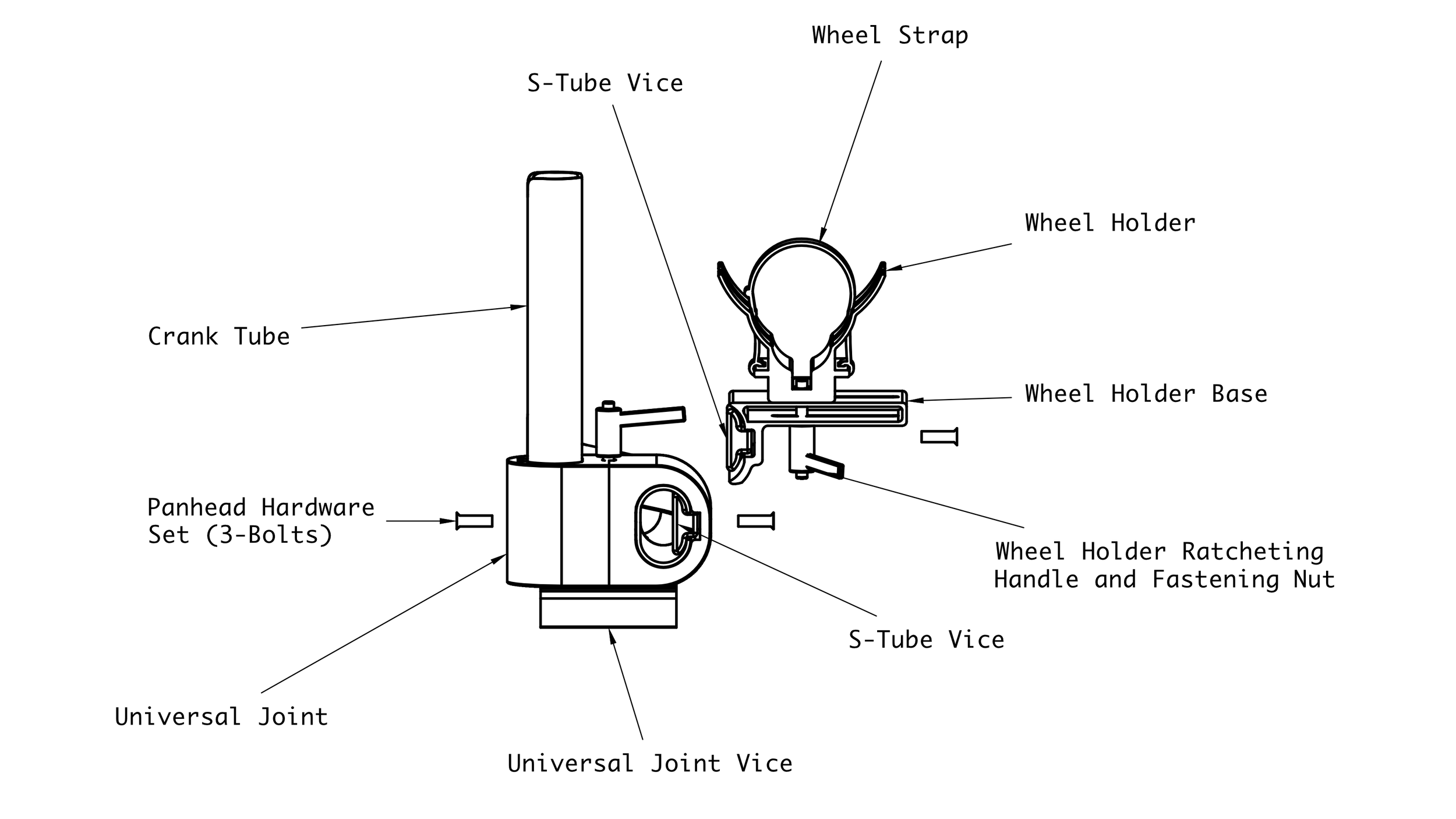 Antimatter Bike Racks Parts Diagram - Carrier.png