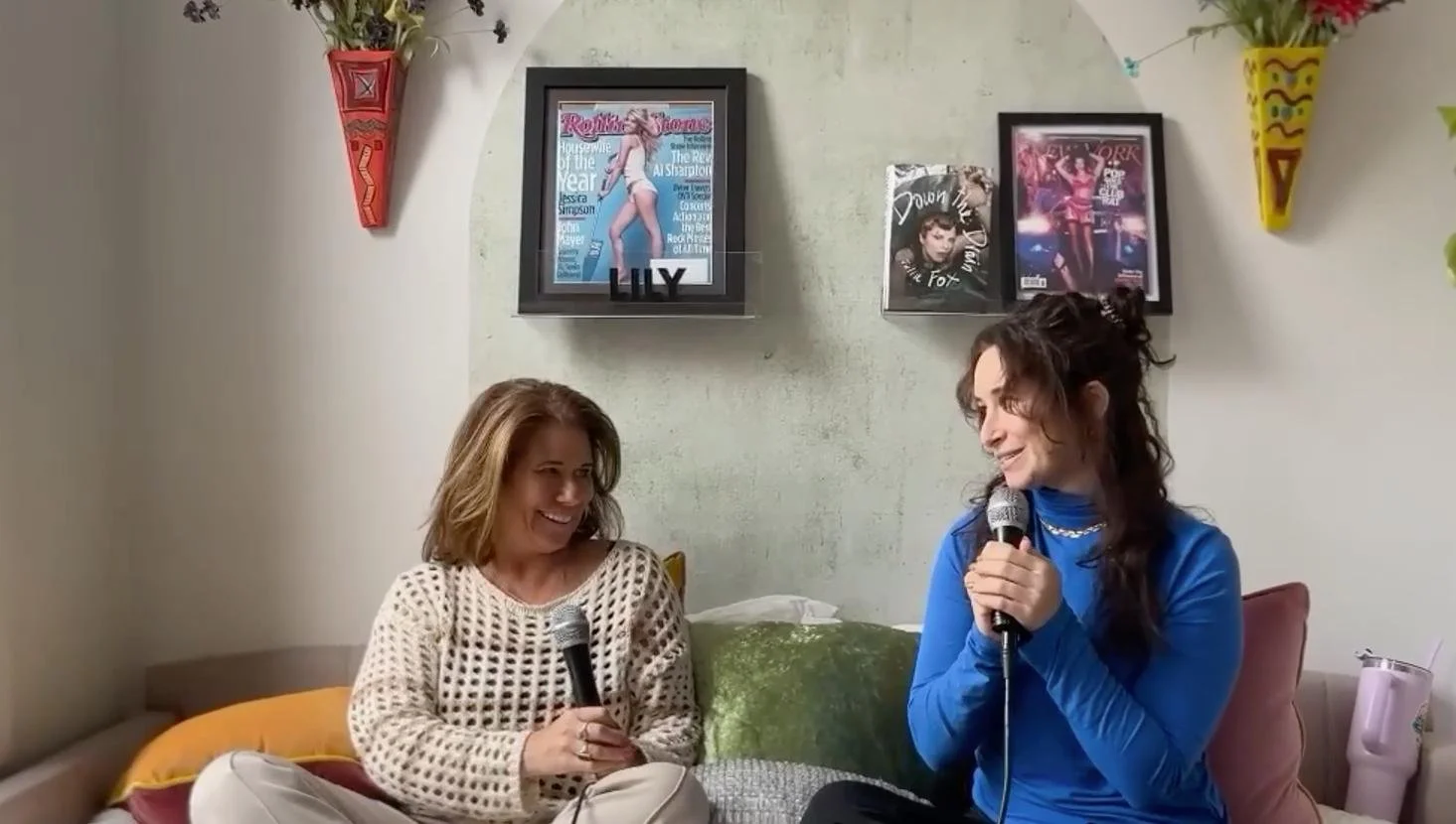 Lily and me from her latest podcast episode