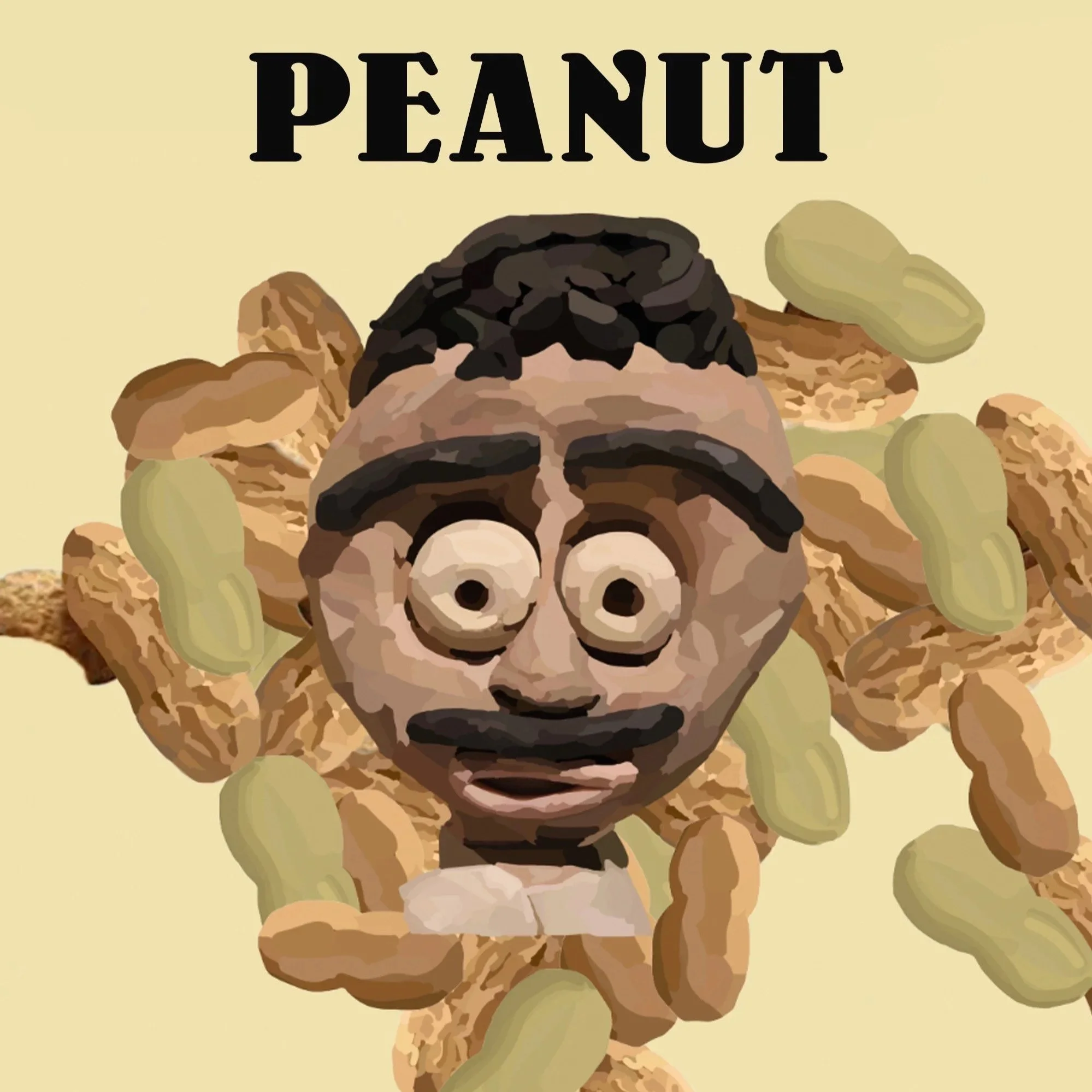 Illustrated poster for Peanut (2022) 