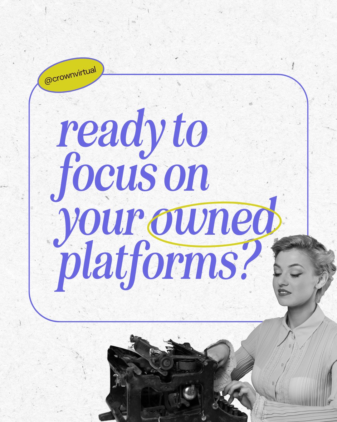 look, i'm not planning on going anywhere&ndash;but the reality is, that's not always up to me! i love the connections i've made on instagram and as a chronically ill dyke i know this platform is not looking out for me or my content. 

lots of folks a