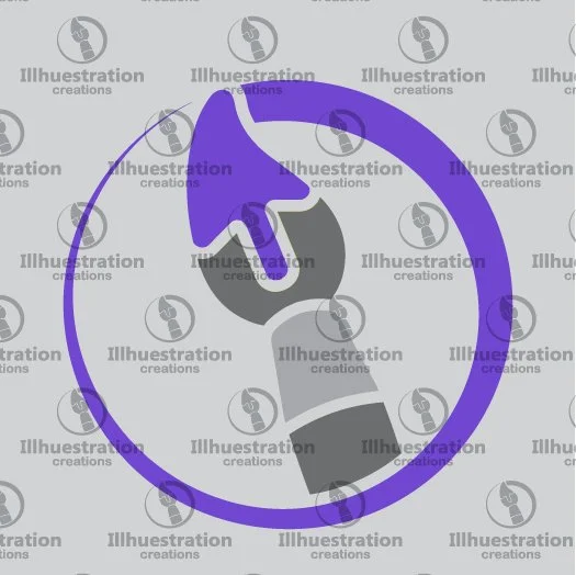 Illhuestration Logo UV DTF Sticker - PREORDER