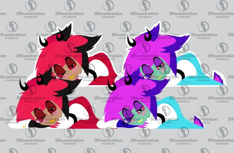 Large Alastor Window Peeker UV DTF Sticker - PREORDER