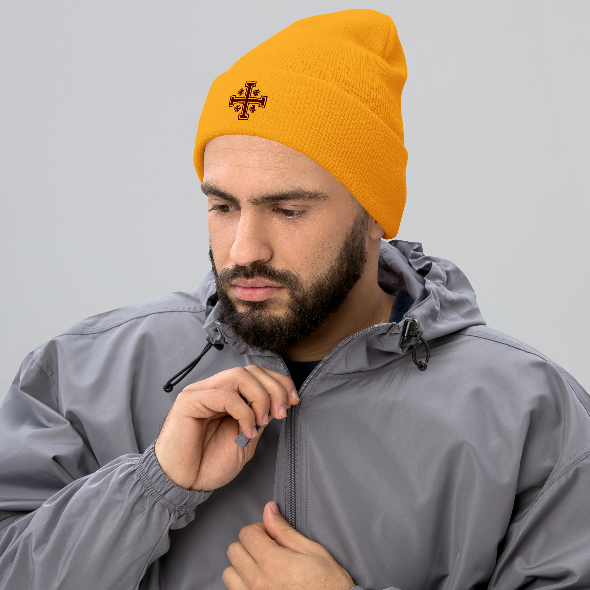 cuffed-beanie-gold-front-656f8a5626f67.png