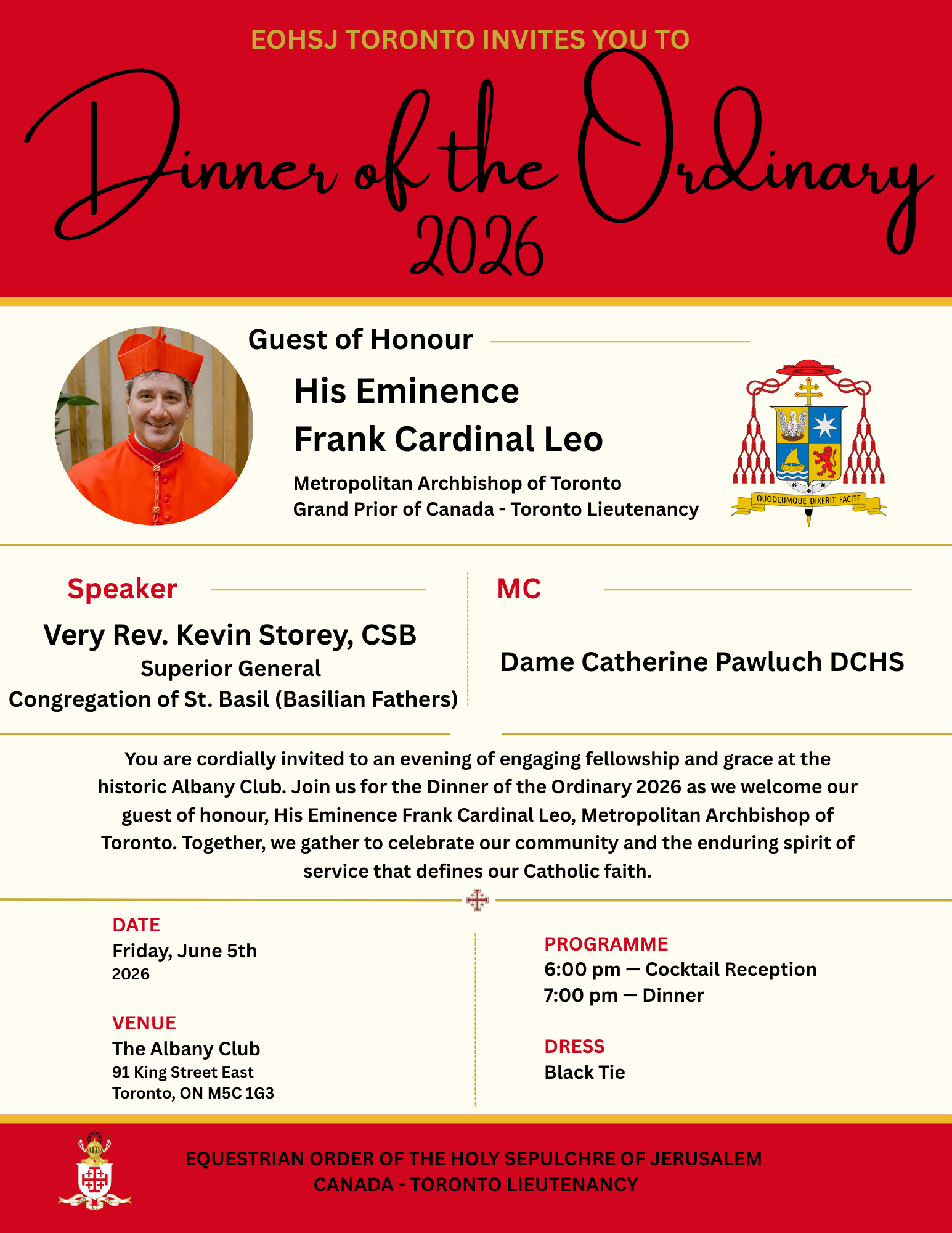 Dinner of the Ordinary 2026