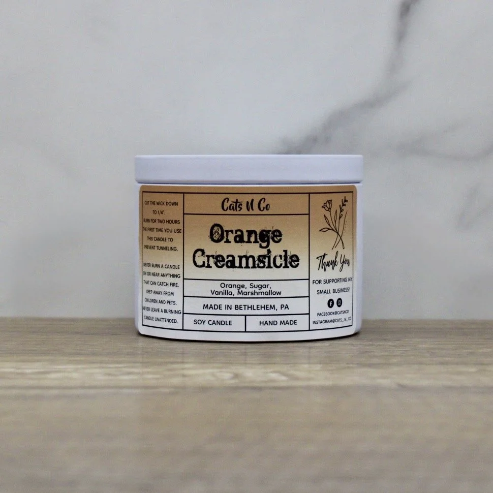 Orange Creamsicle Scented Medium Candles