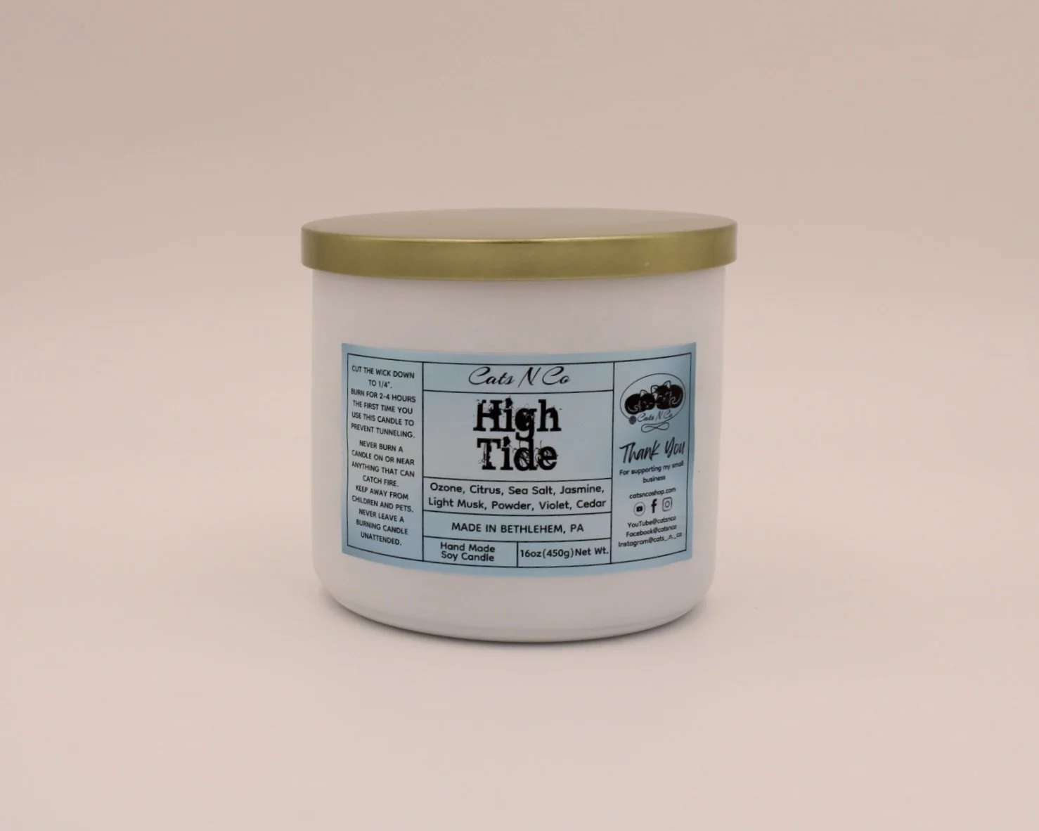 High Tide large candle