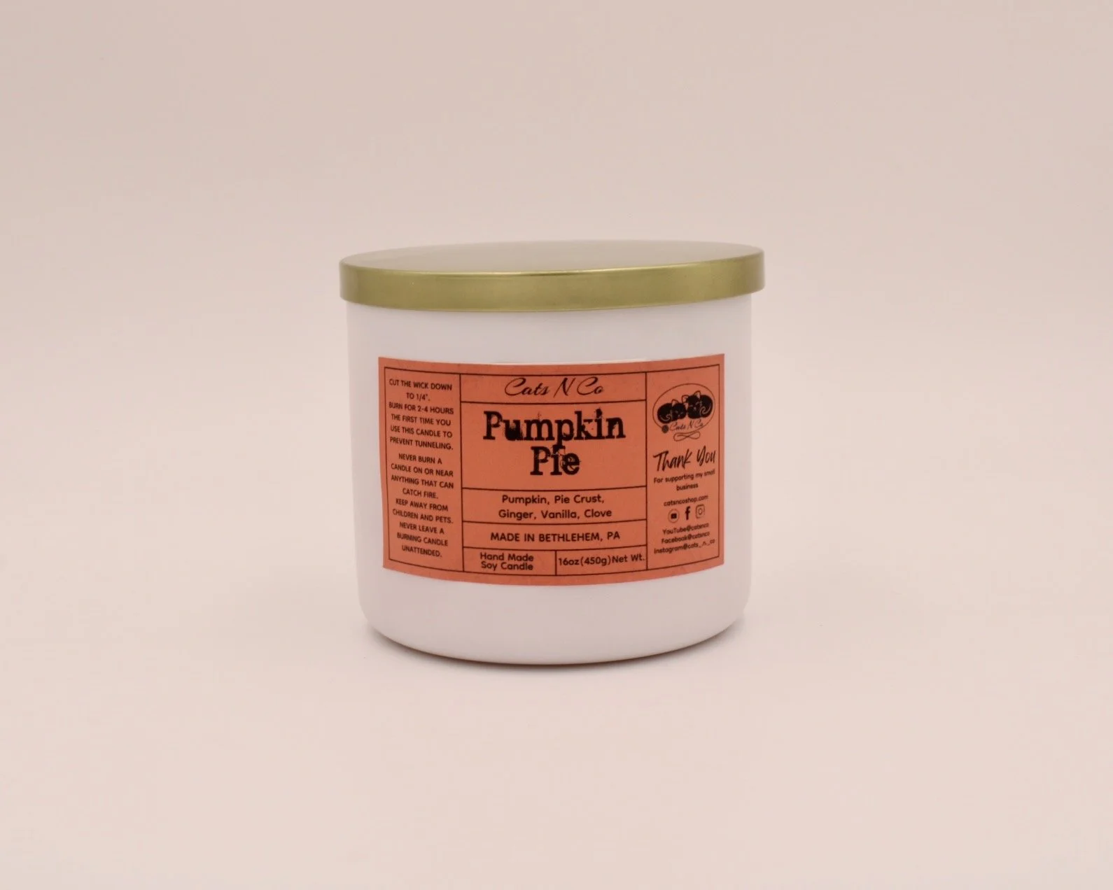 pumpkin pie large candle catsnco.JPG