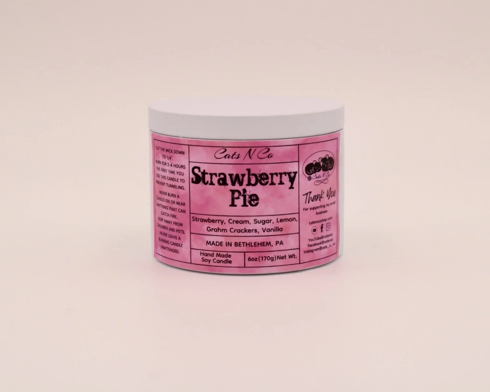 Strawberry Pie Candle