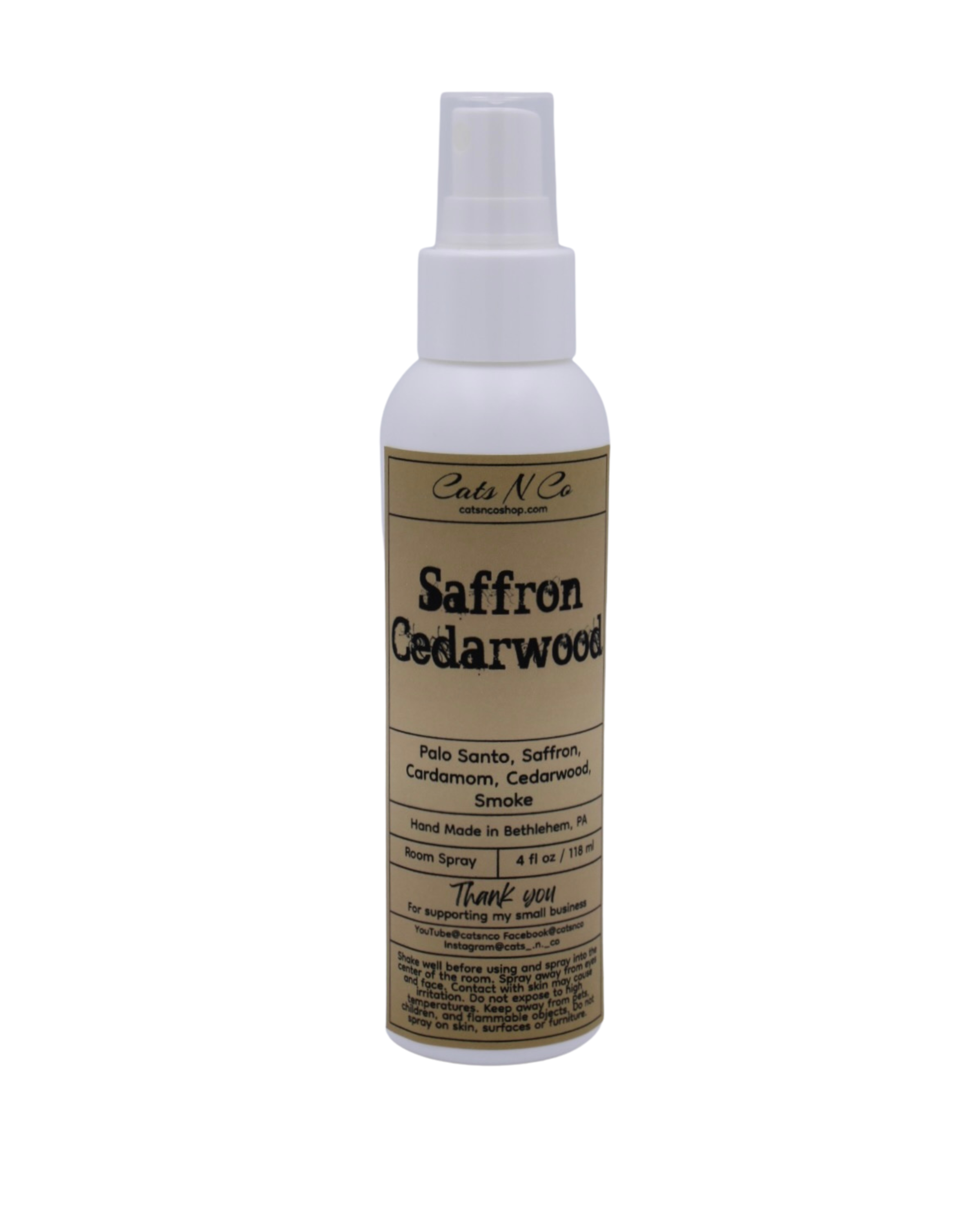 Saffron Cedarwood Room Spray Cats N Co.png