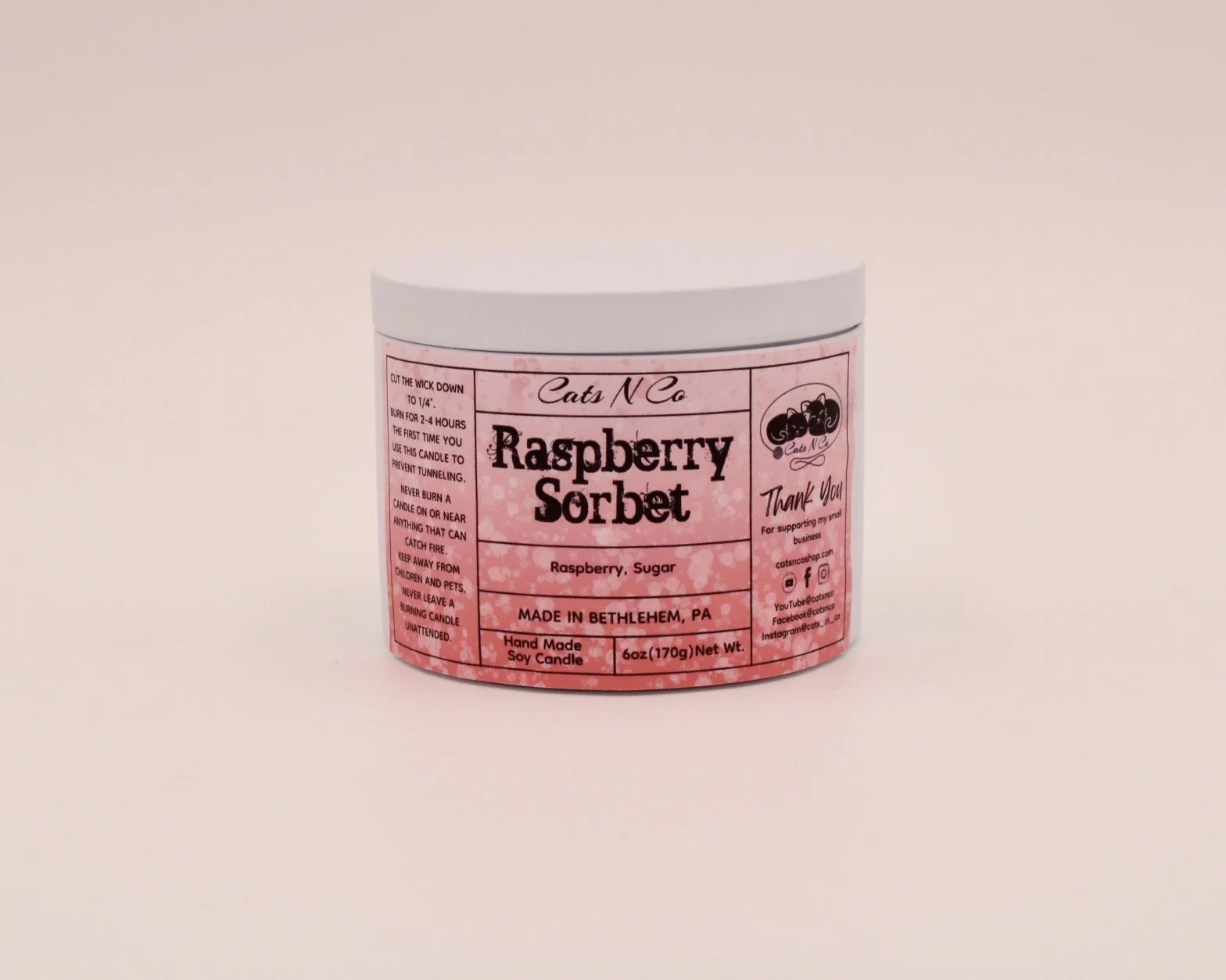 Raspberry Sorbet Candle *ONLINE ONLY*