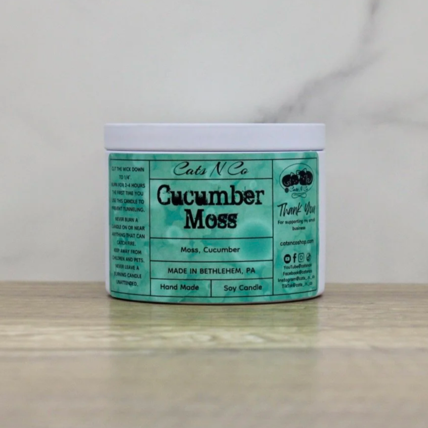 Cucumber Moss Scented Medium Candle