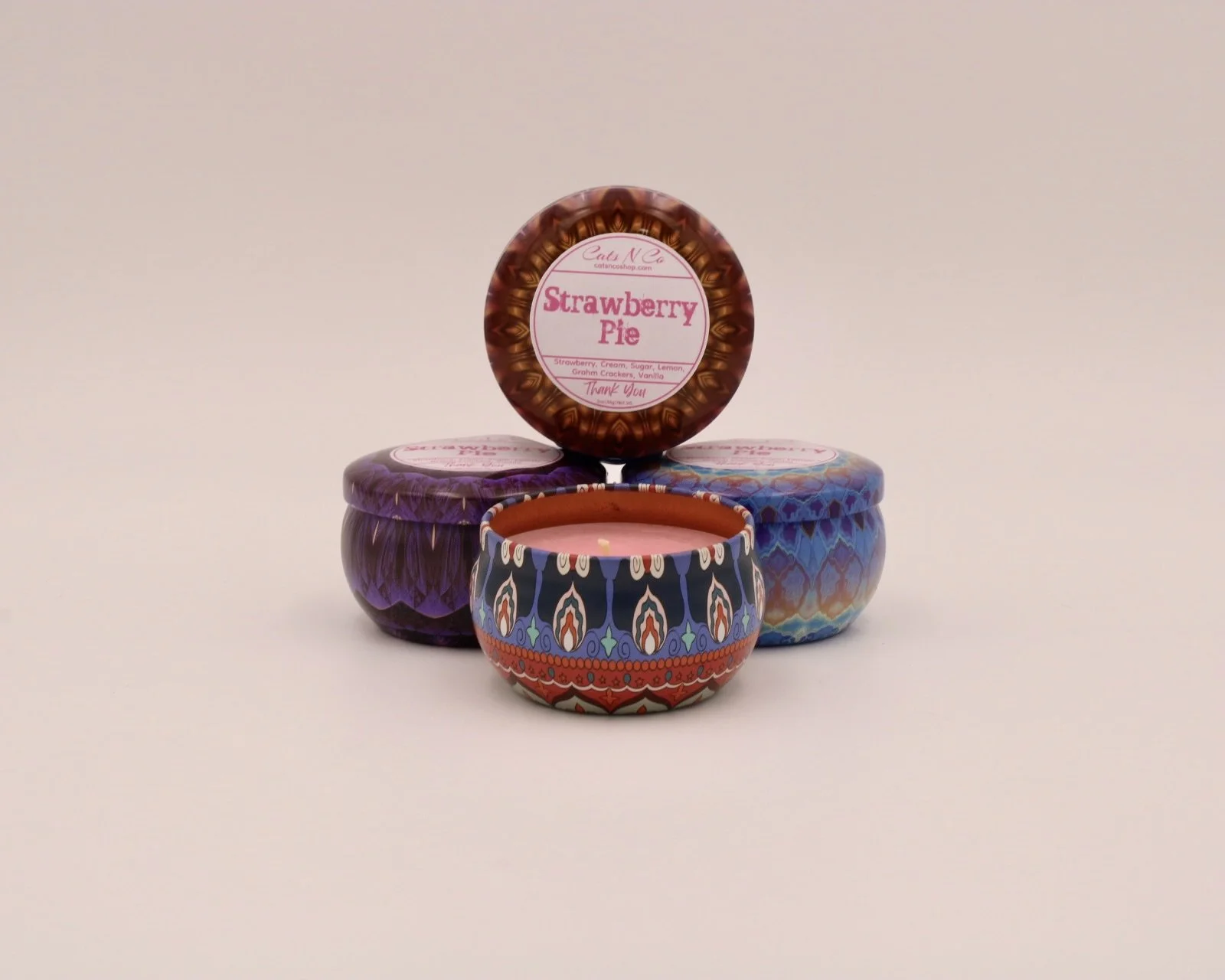 strawberry pie small candle catsnco.jpeg