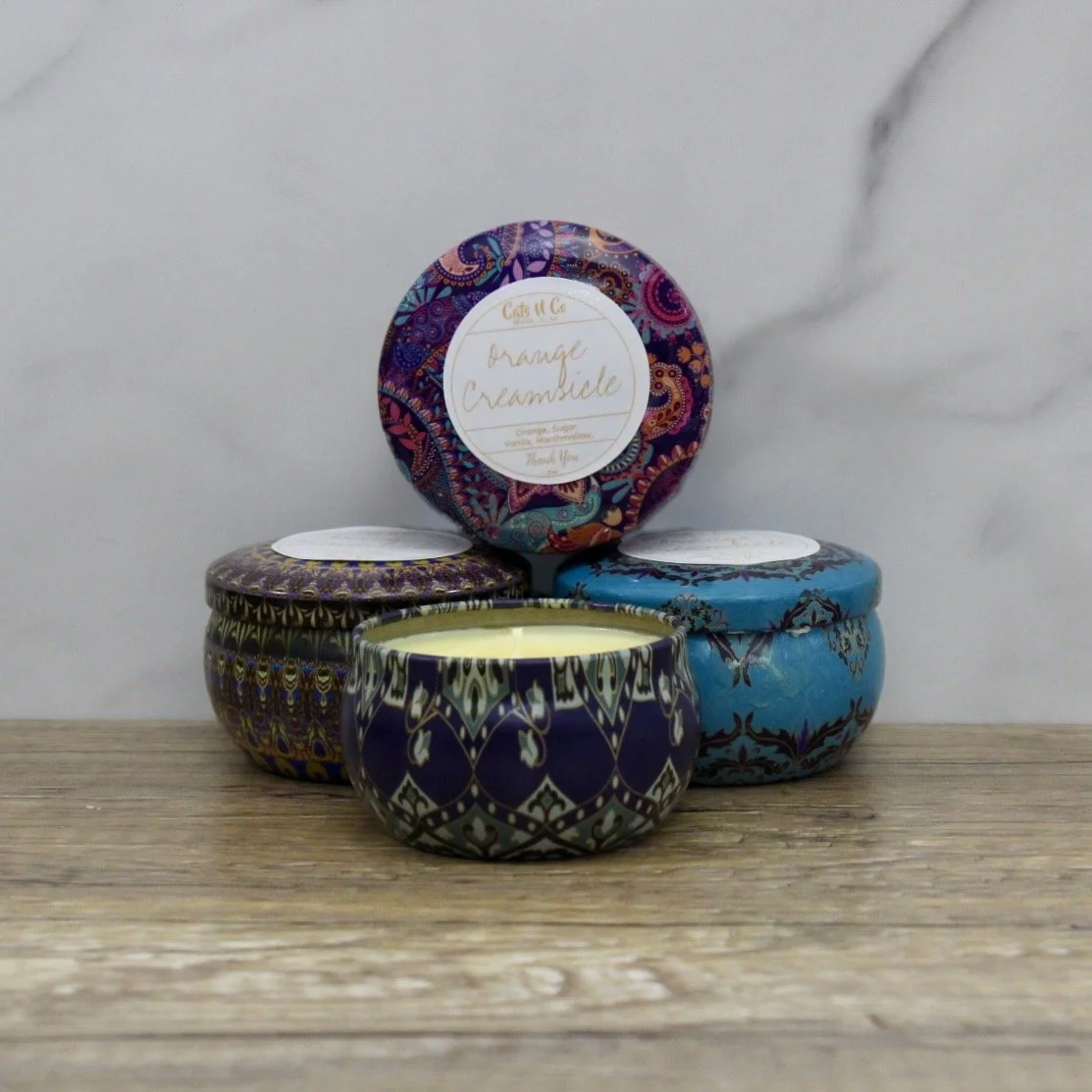 Orange Creamsicle Scented Small Candles