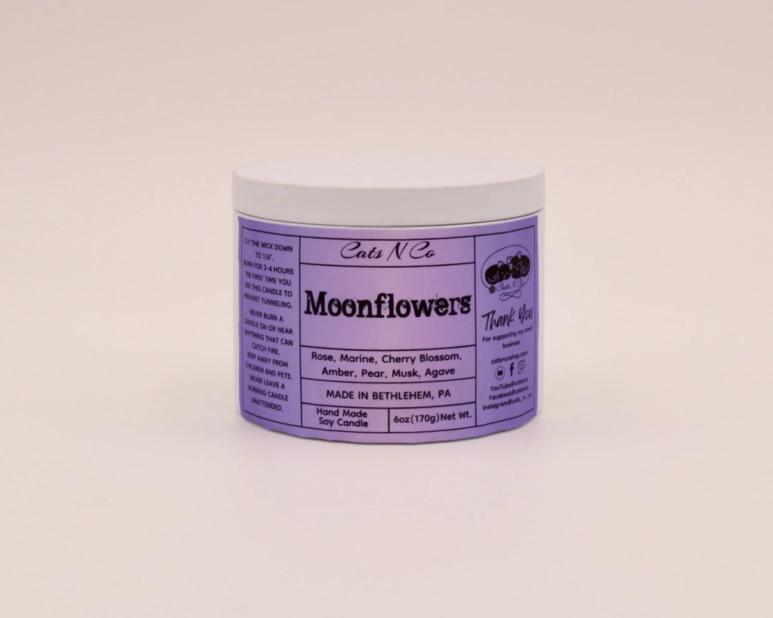 Moonflowers Candle