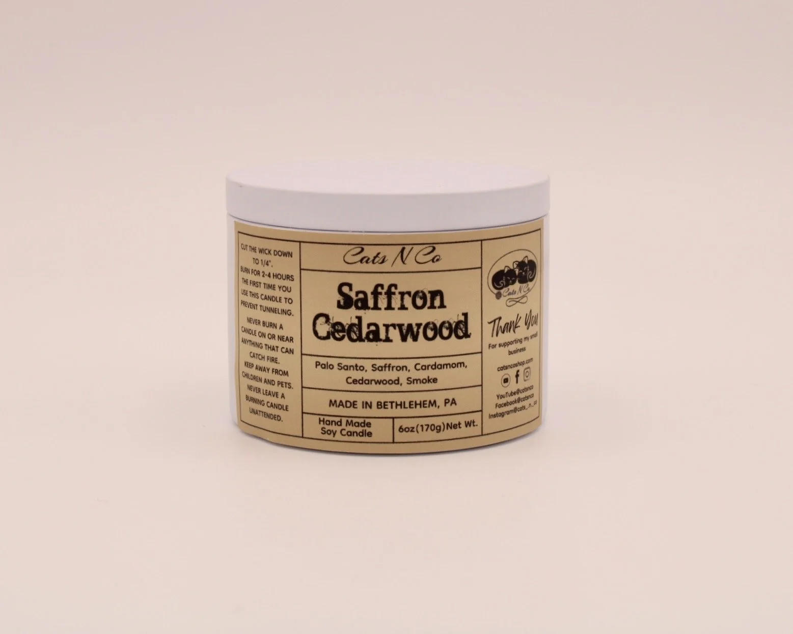 Saffron Cedarwood Candle