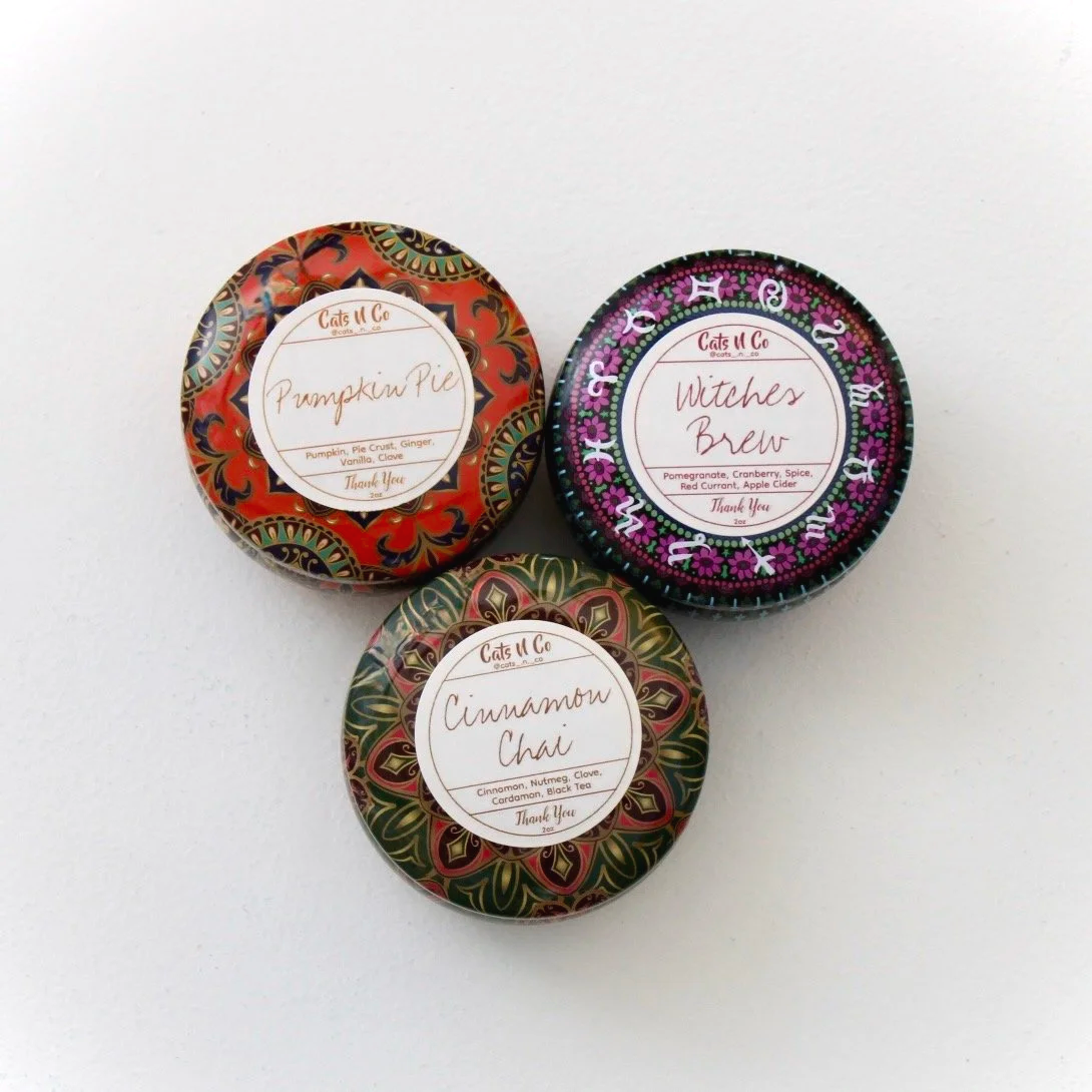 Fall Small Candle Bundle including Cinnamon Chai, Pumpkin Pie and Witches Brew scents