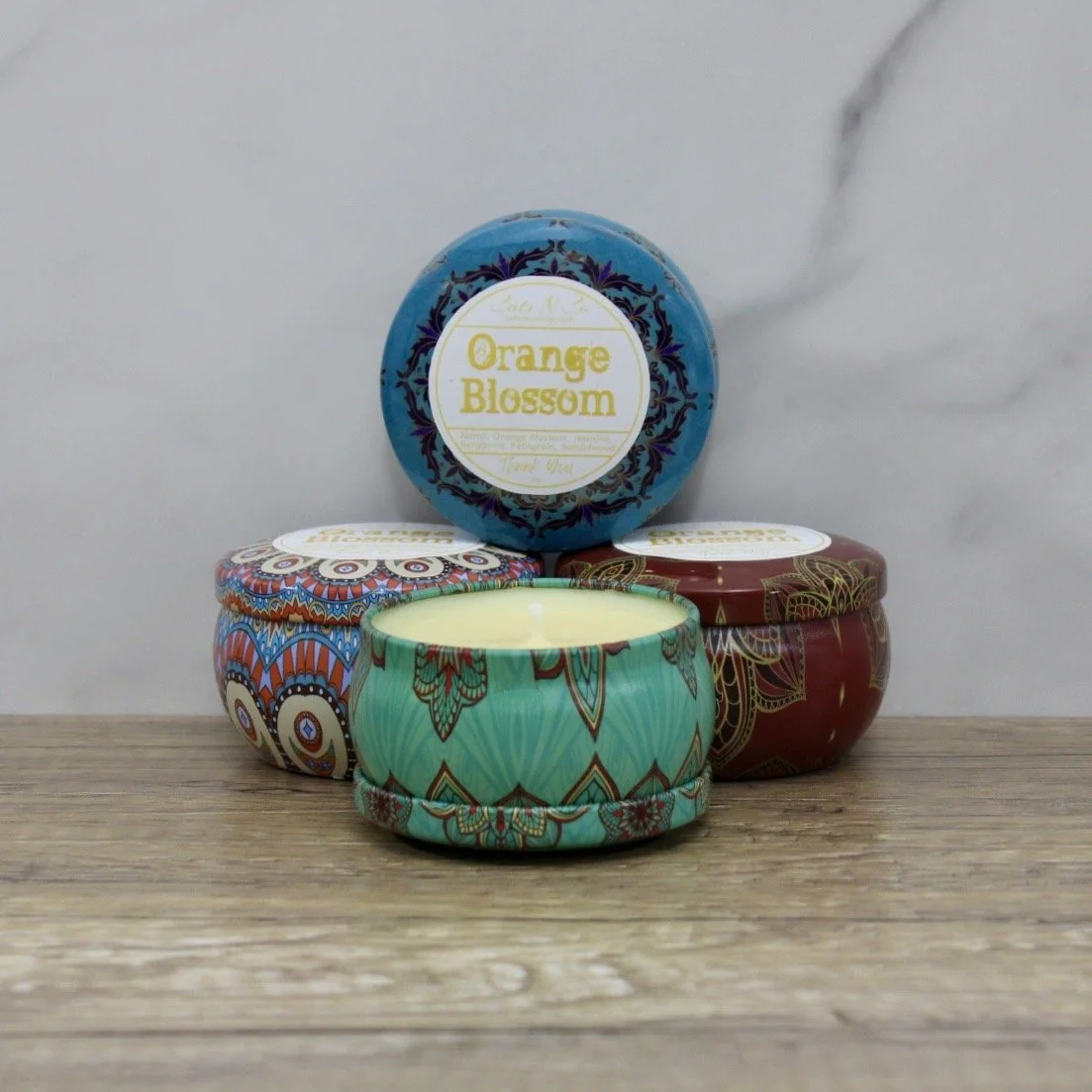 Orange Blossom Scented Small Candles