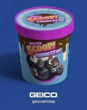 Remember The 'Scoop! There It Is!' GEICO Ad With Tag Team? It's Now An Actual Ice Cream.