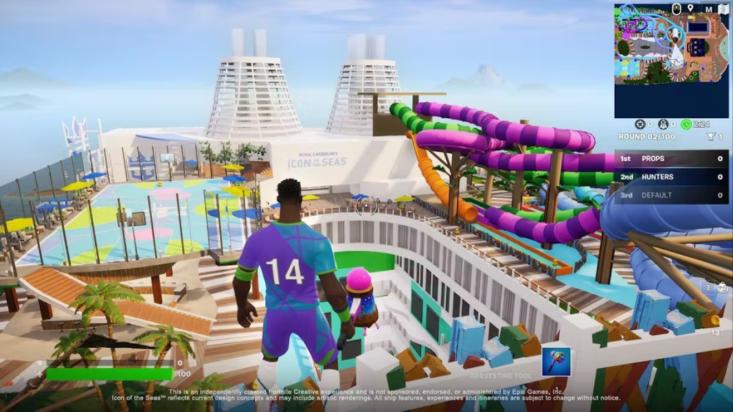 Royal Caribbean reveals what will be the world’s largest cruise ship early – on Fortnite