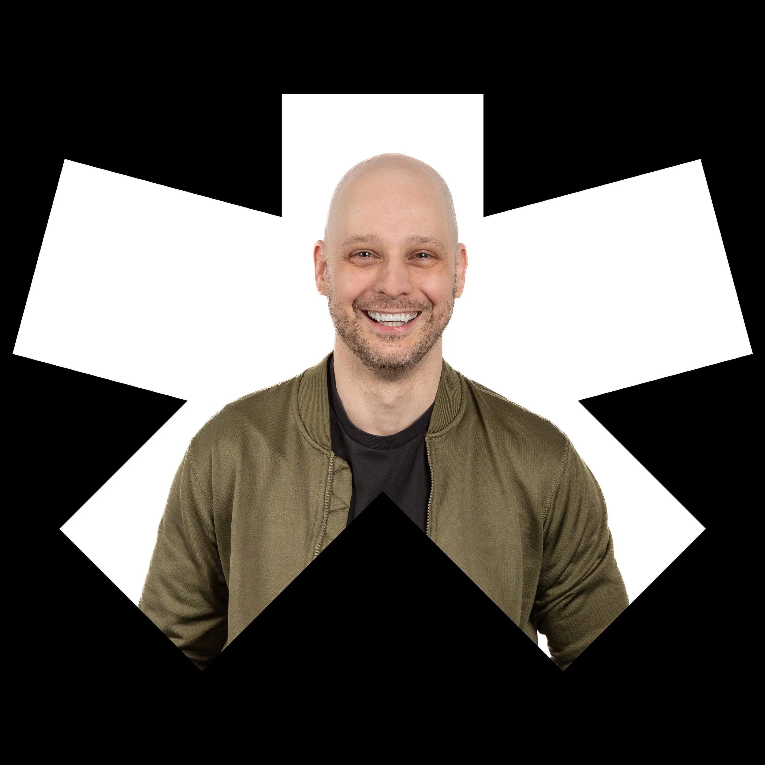 Half body portrait of executive creative director Jerry Hoak