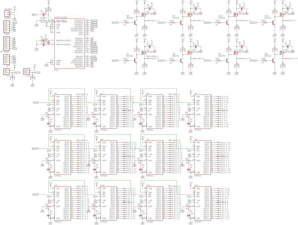 Светодиодный куб 8х8х8 своими руками схема на ардуино