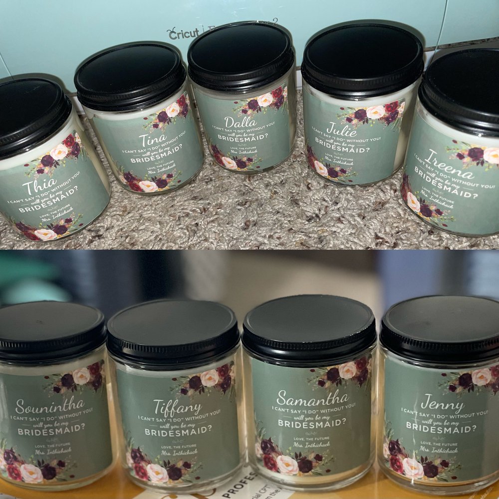 Custom Candle Labels — Elleedees Custom Labels Gifts and Decor for all  Occasions