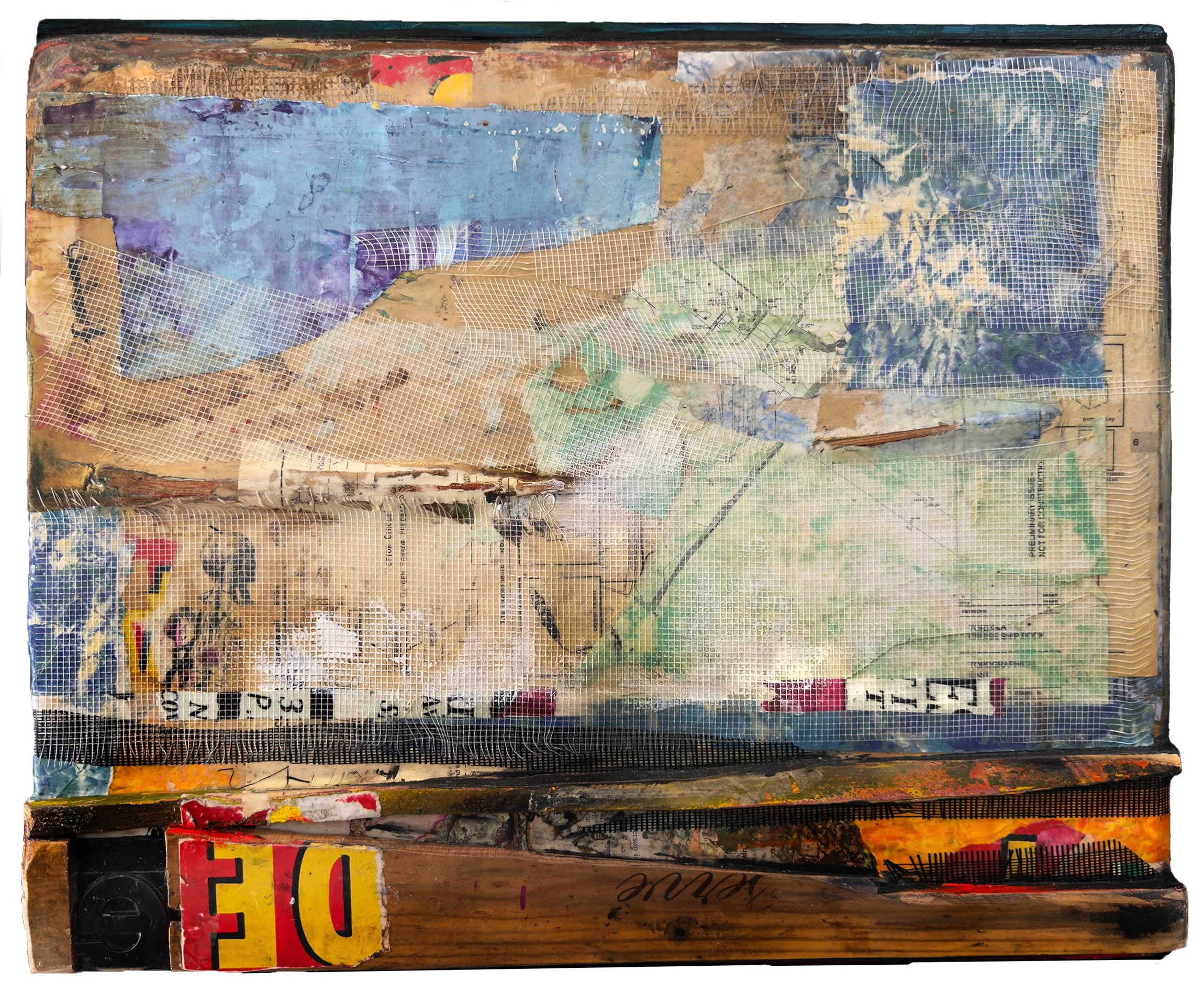 "Structure of a Landscape" -  17"x20" SOLD