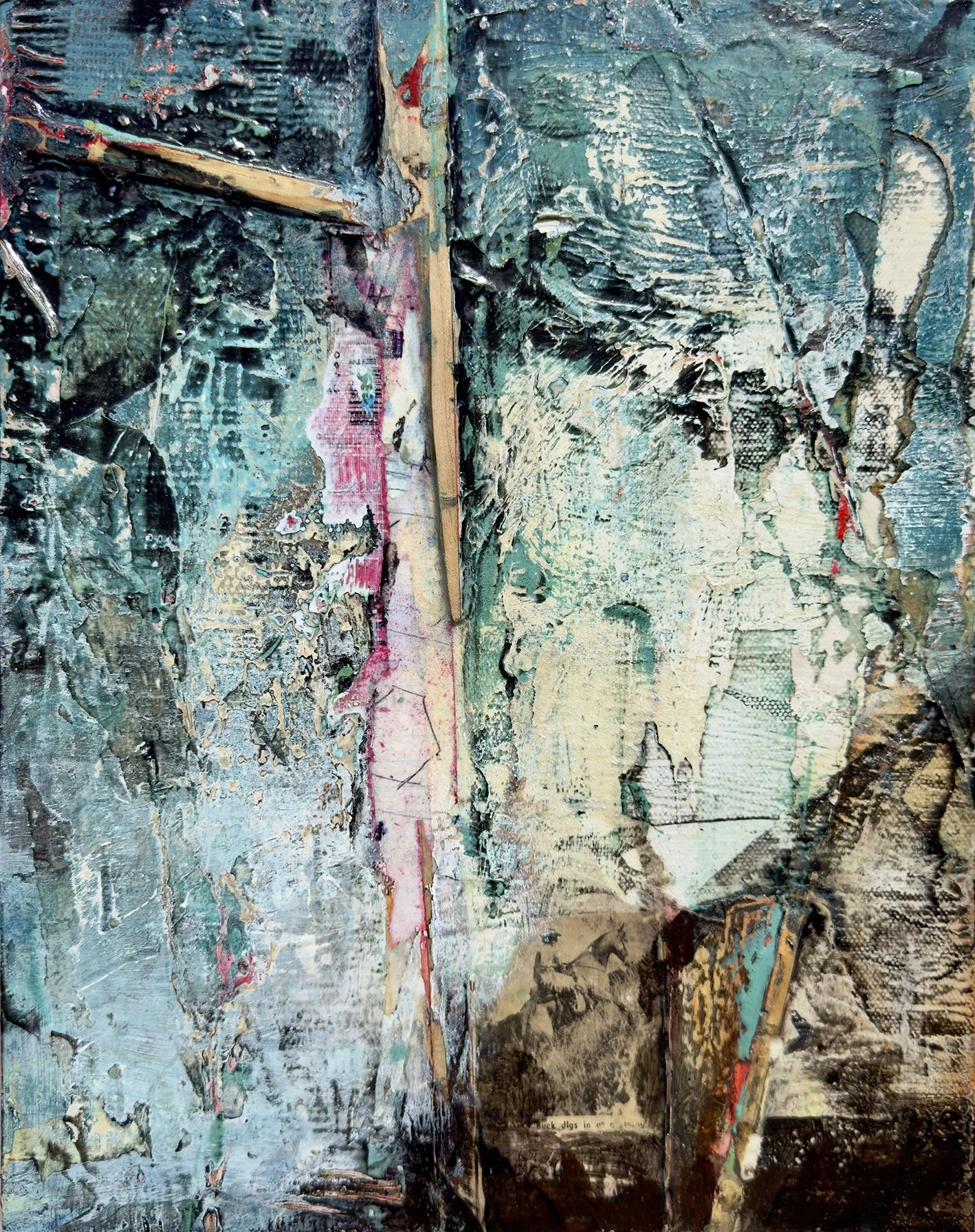 "Buck Digs In" - 14"X11"