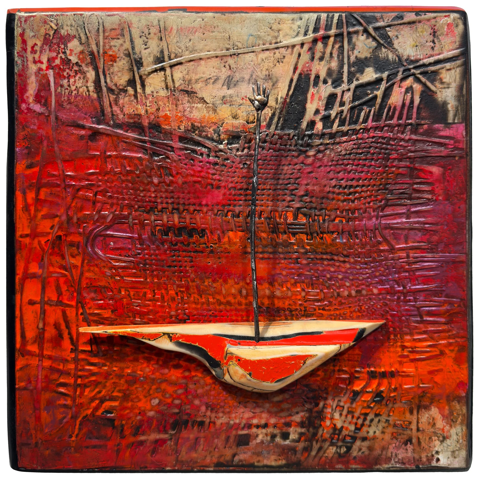 "Red Tide" - 14"x14"