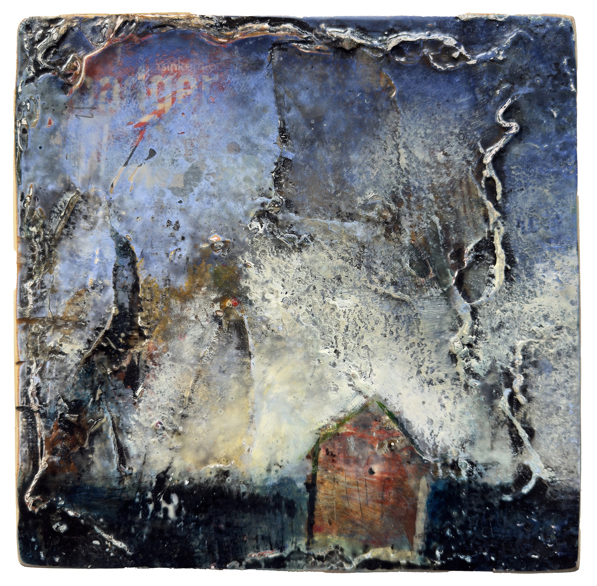 "Crooked Steel House" - 12"x12"