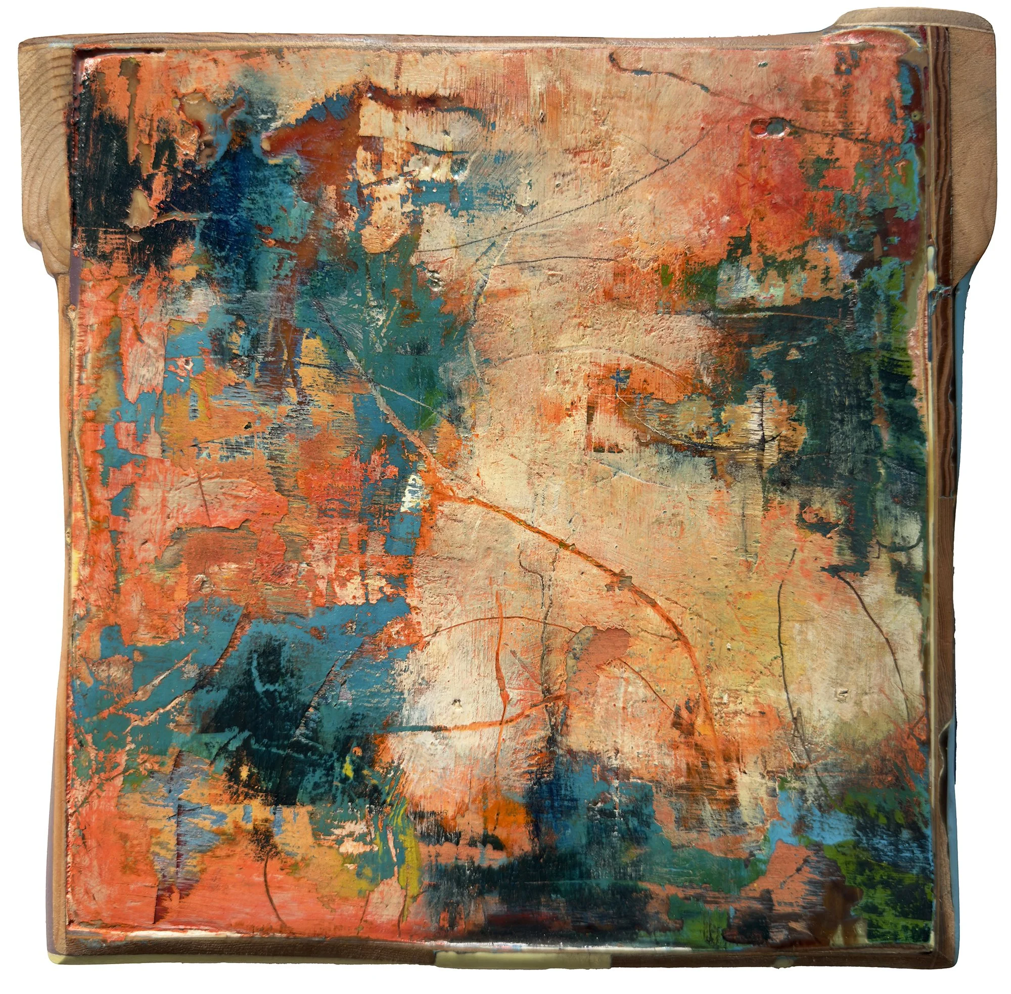 "Treasure Mape" - 9"x9" SOLD