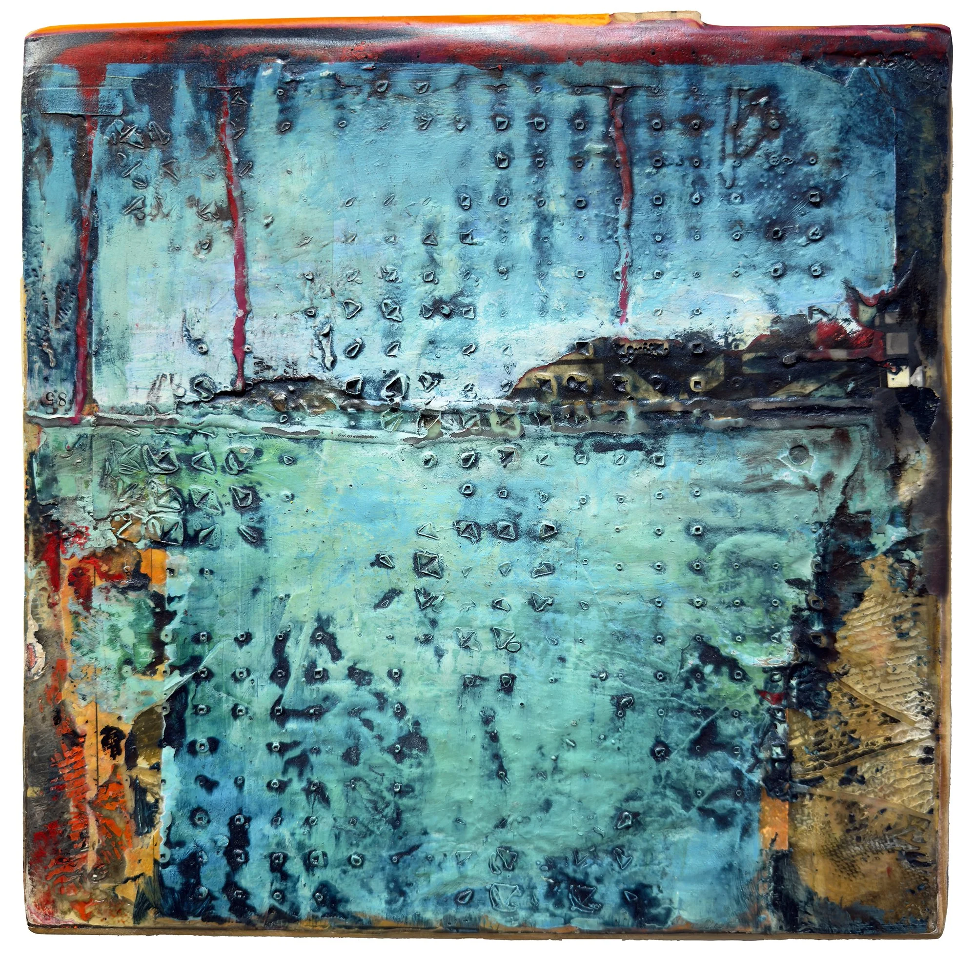 "Blue is the New Happy" - 14"x14" SOLD
