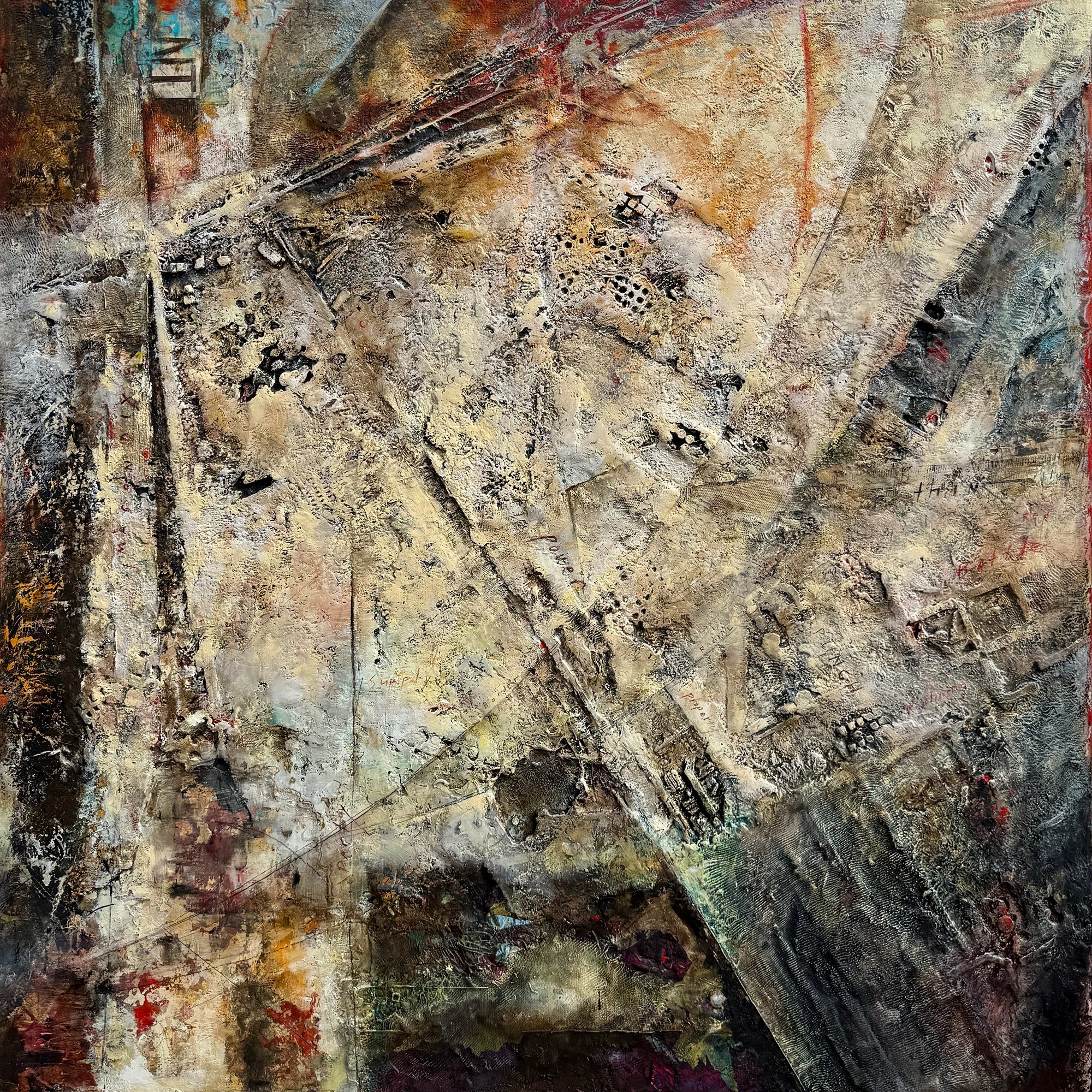 "Dividing Lines" - 64"x64" SOLD