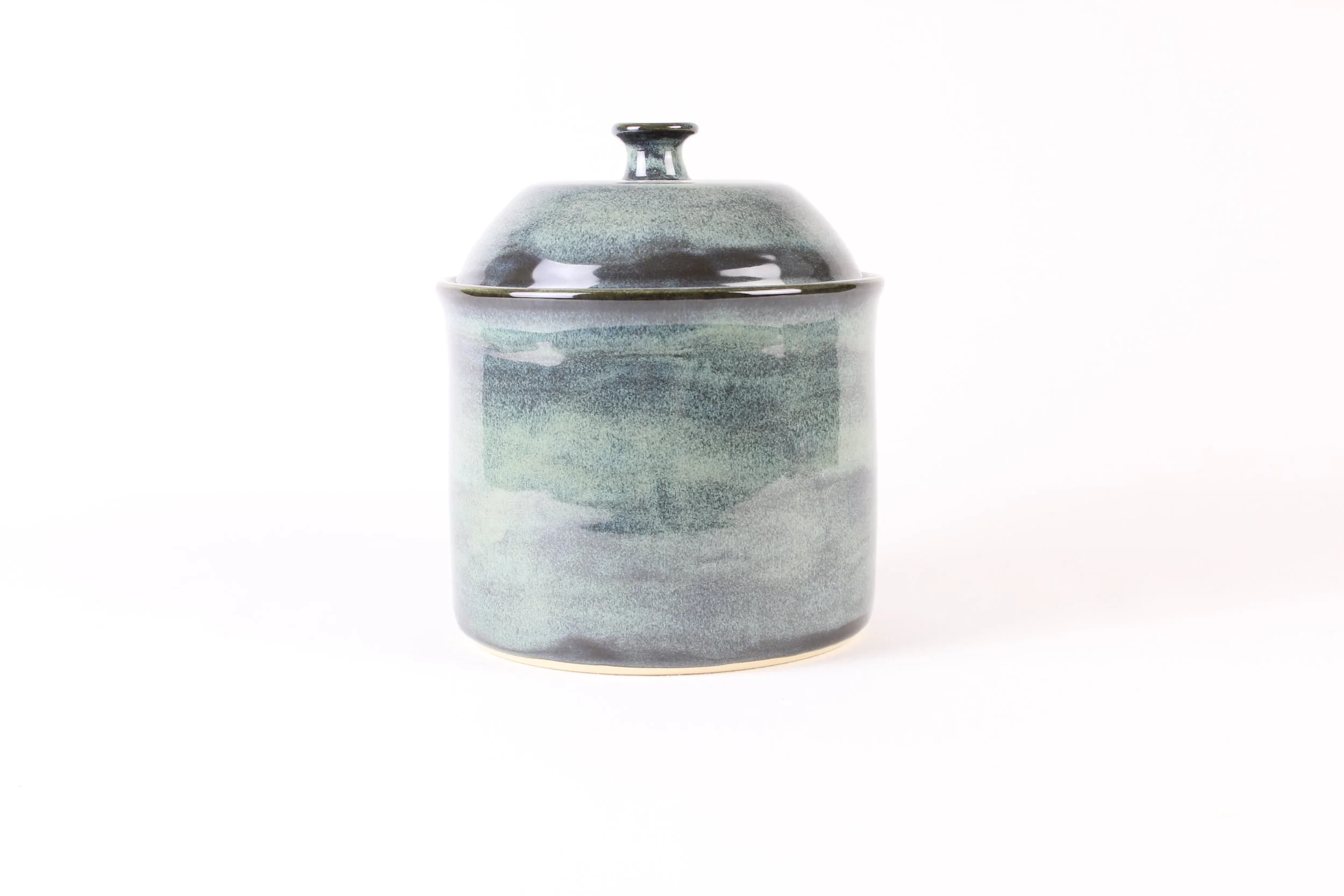 Midnight and Jade Lidded Jar